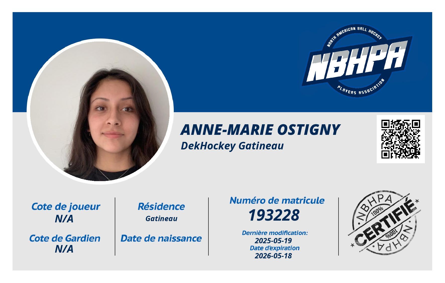Anne-Marie Ostigny