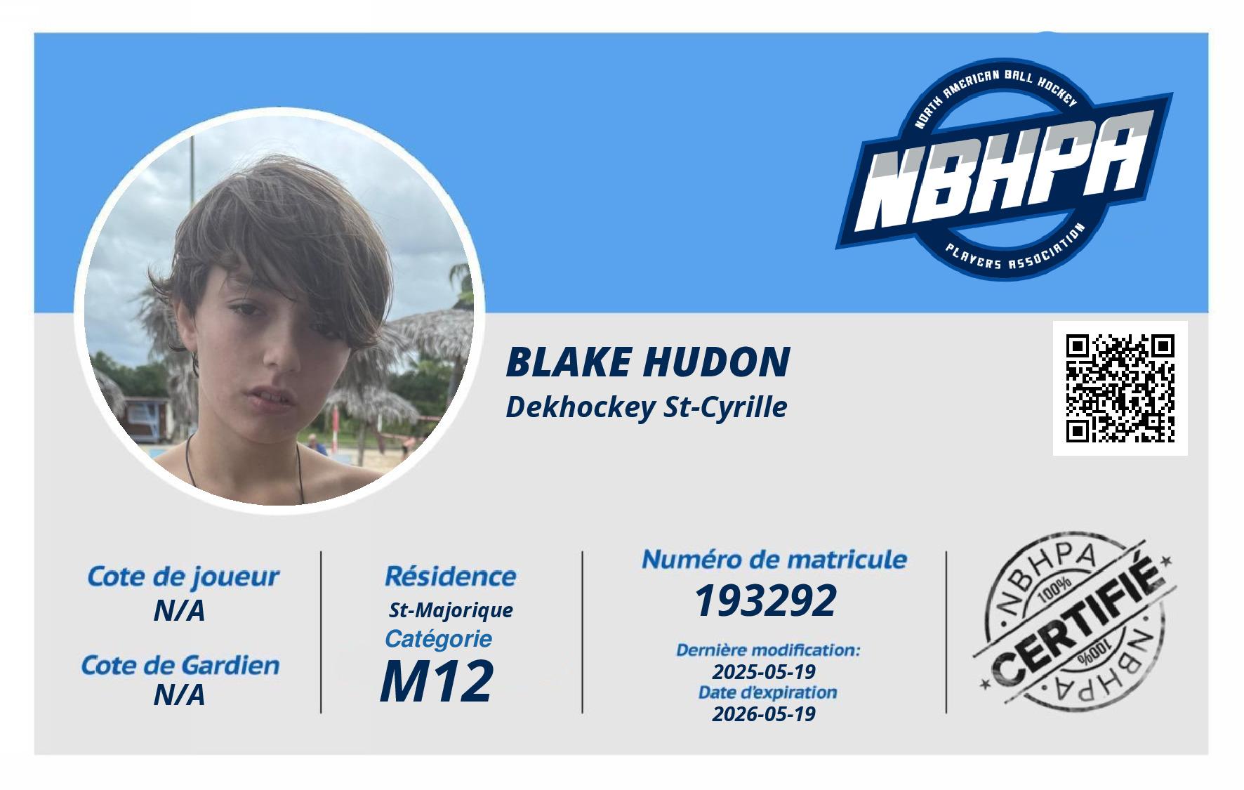 Blake Hudon