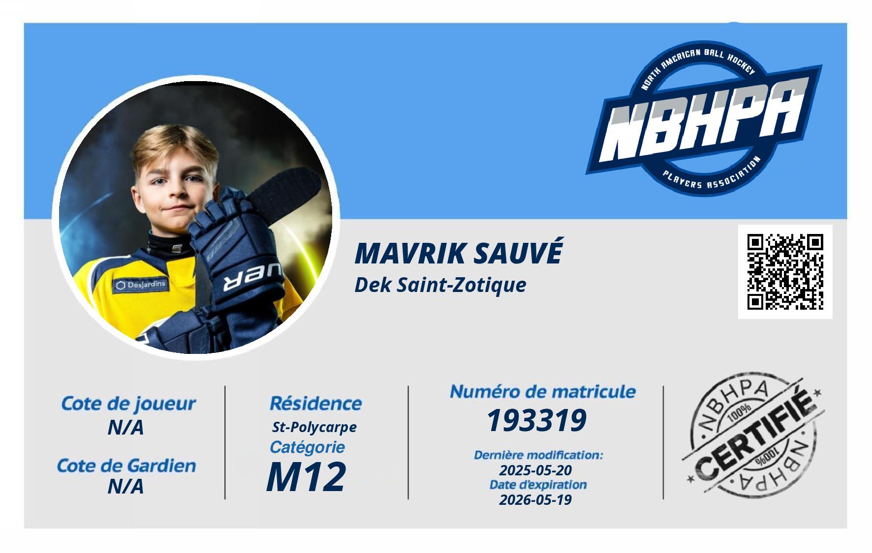 Mavrik Sauvé