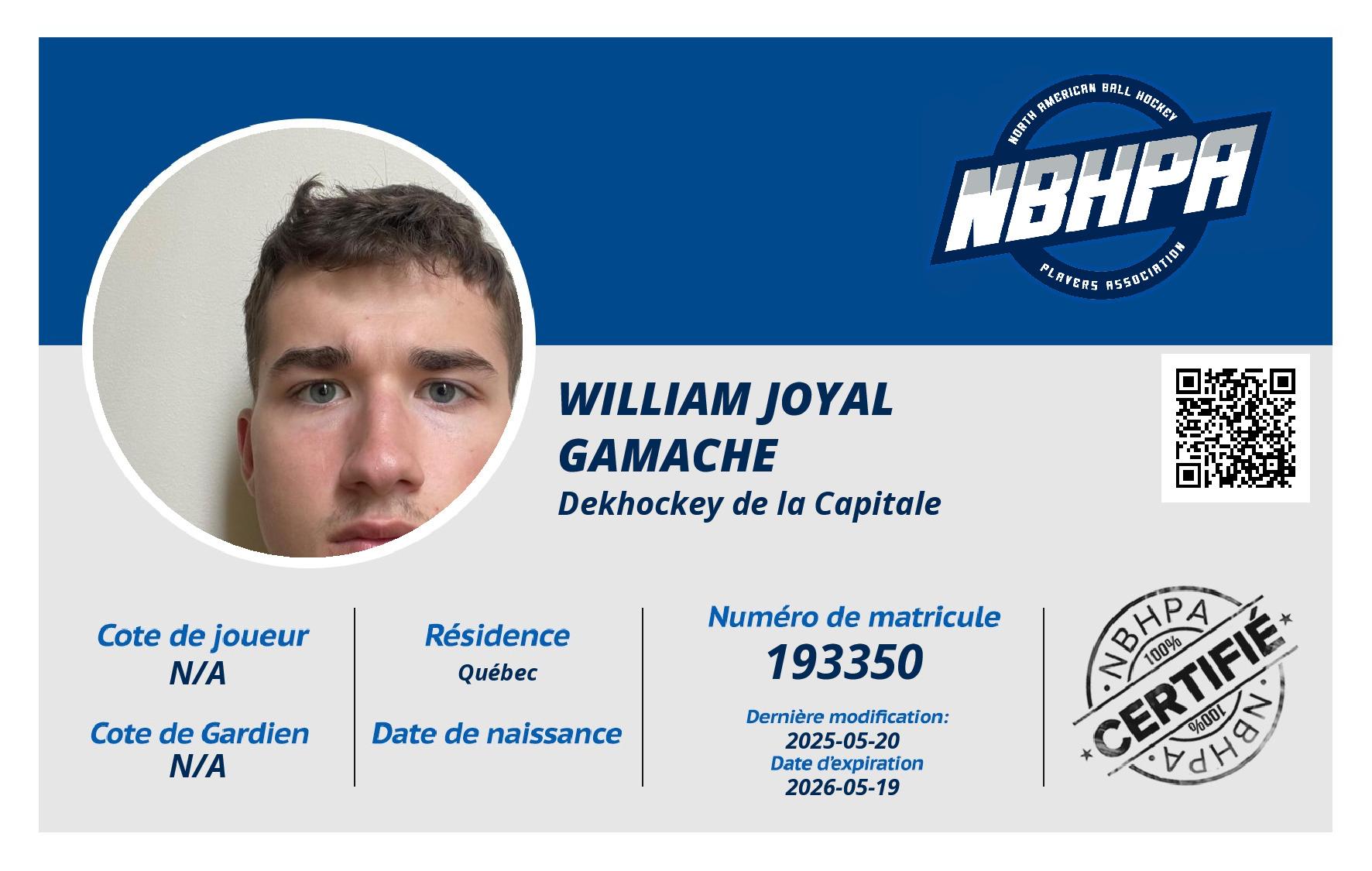 William Joyal Gamache