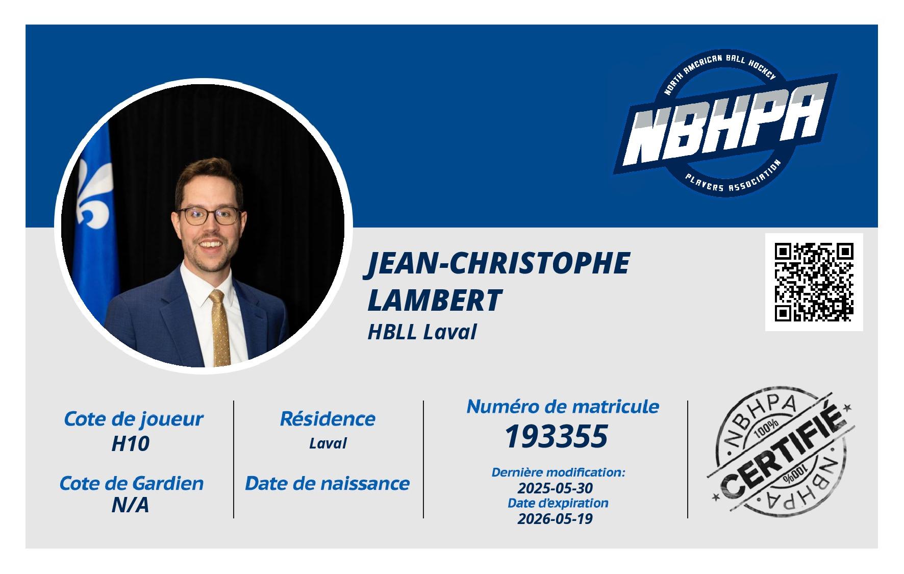 Jean-Christophe Lambert