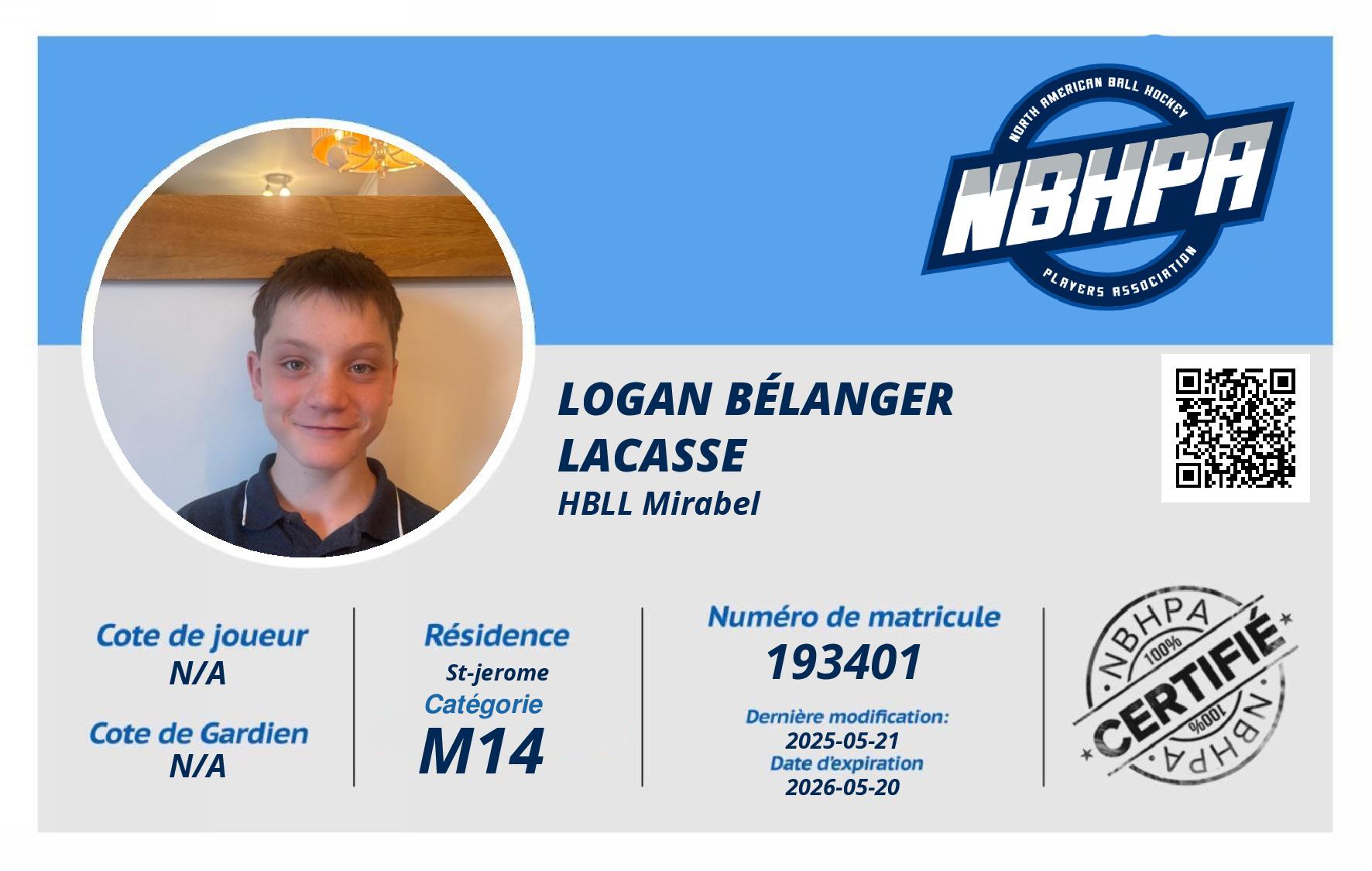 Logan Bélanger Lacasse 
