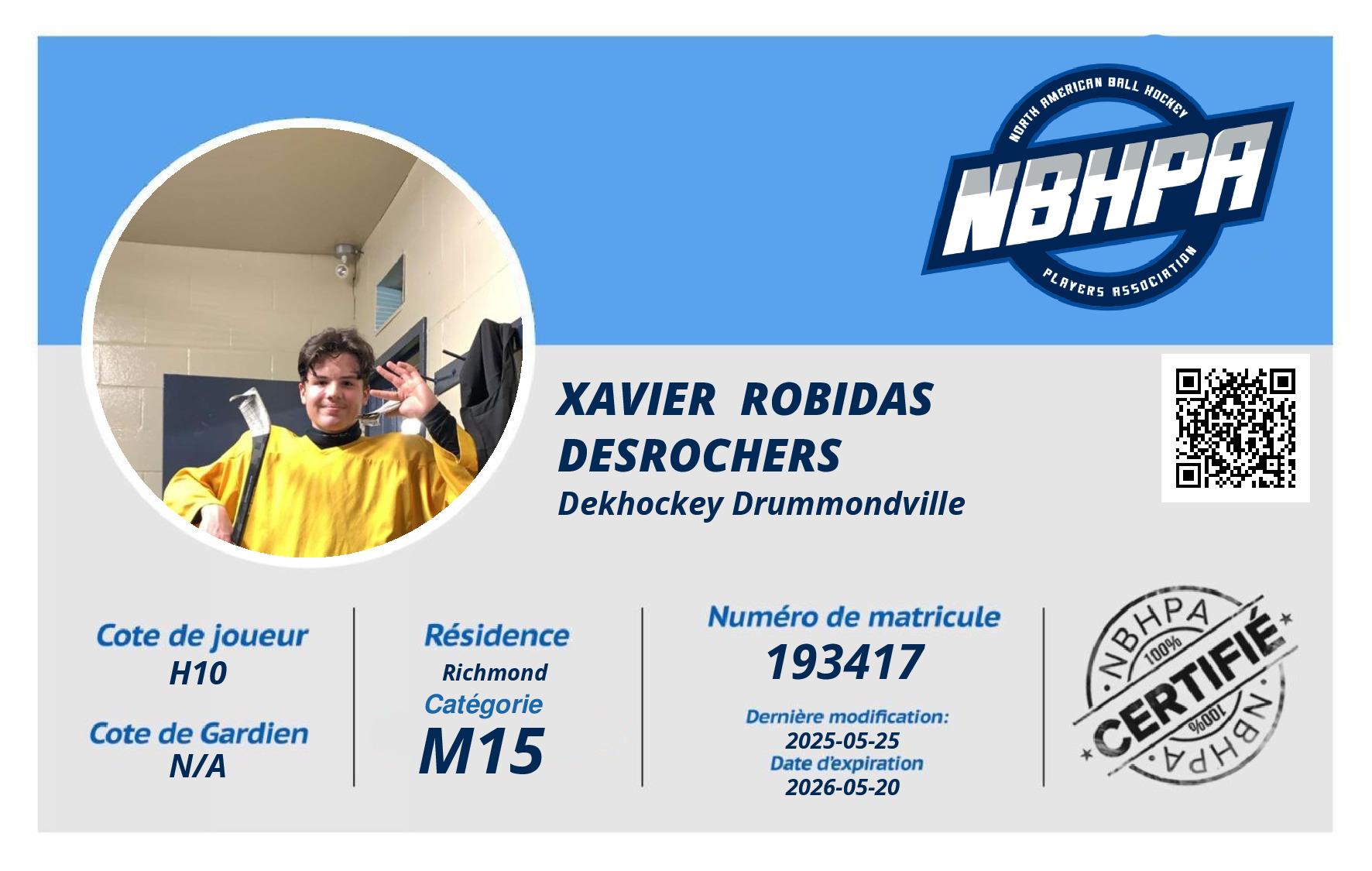 Xavier  Robidas Desrochers 