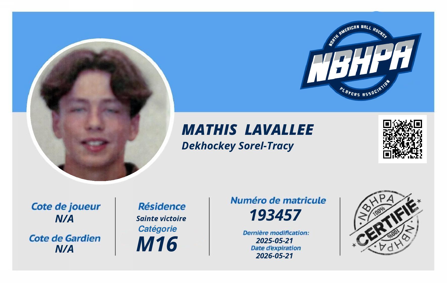 Mathis  Lavallee 