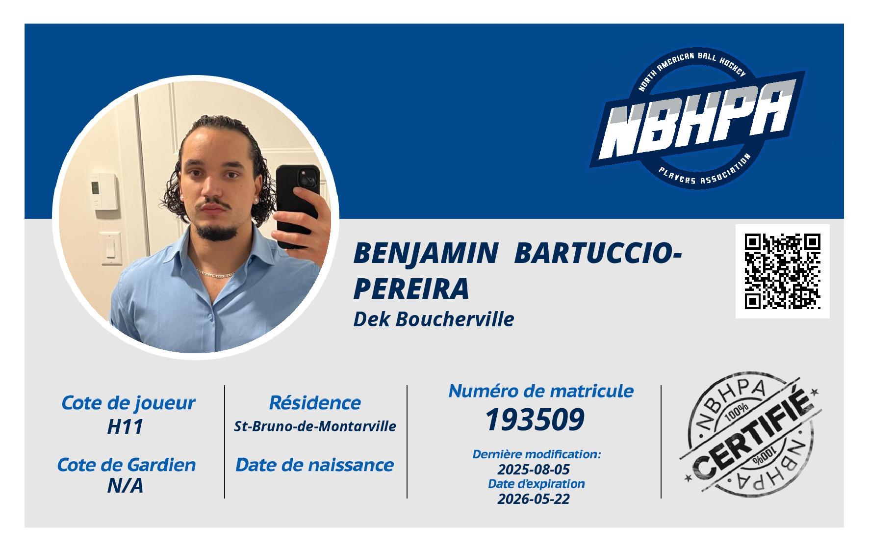 Benjamin  Bartuccio-Pereira