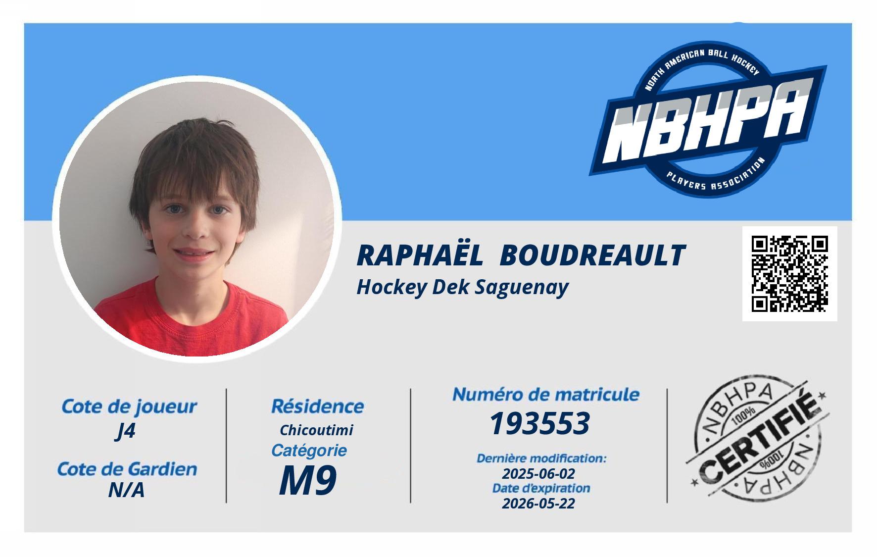 Raphaël  Boudreault