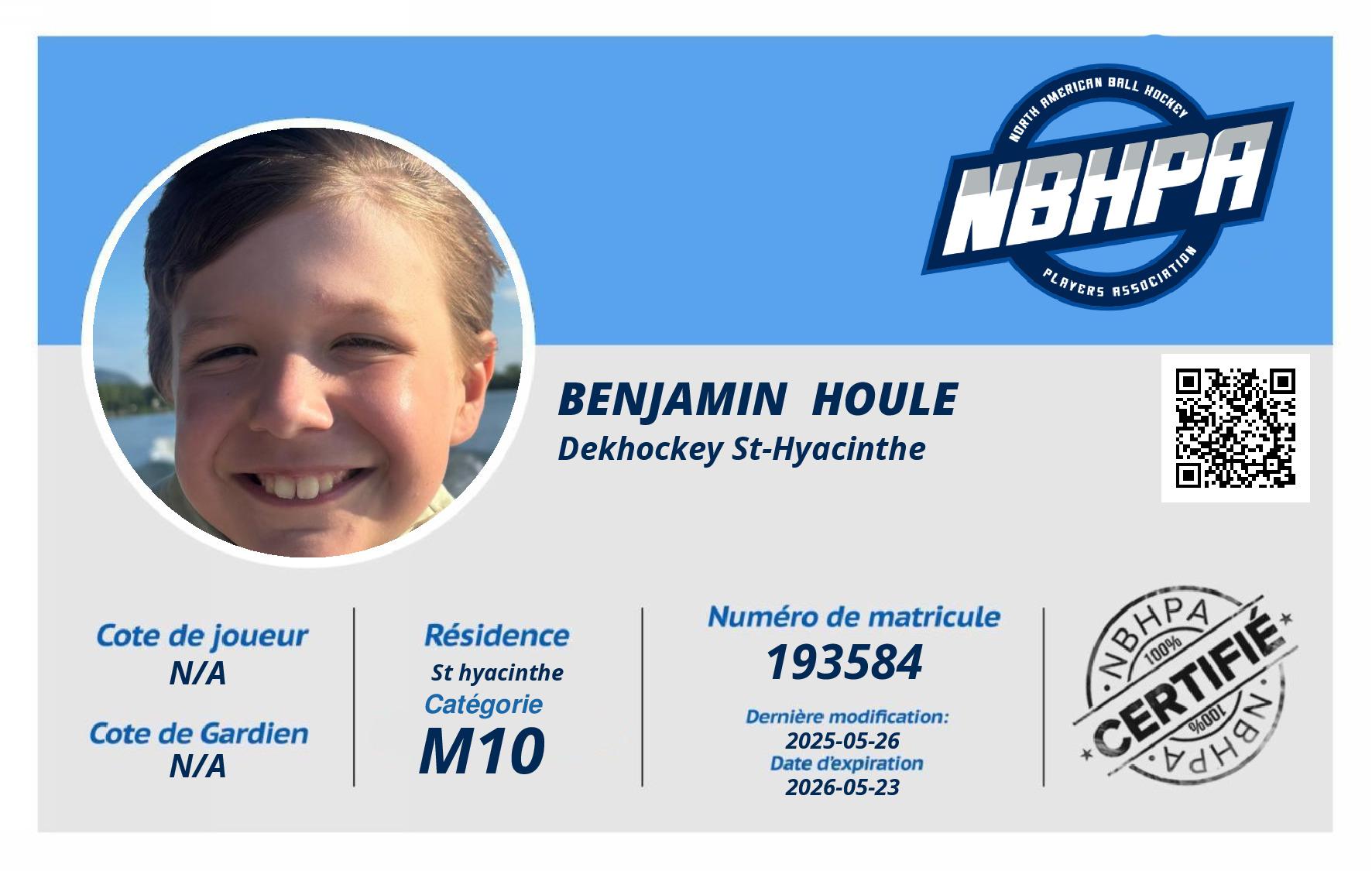 Benjamin  Houle