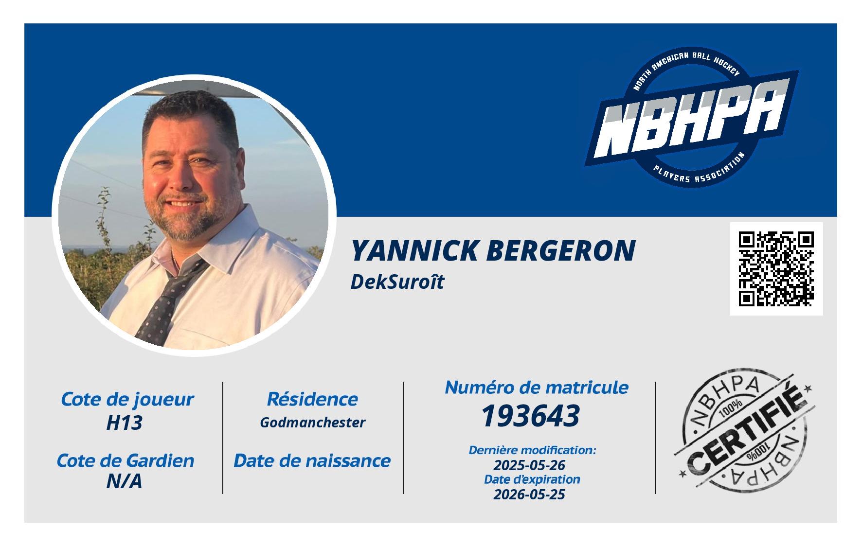 Yannick Bergeron