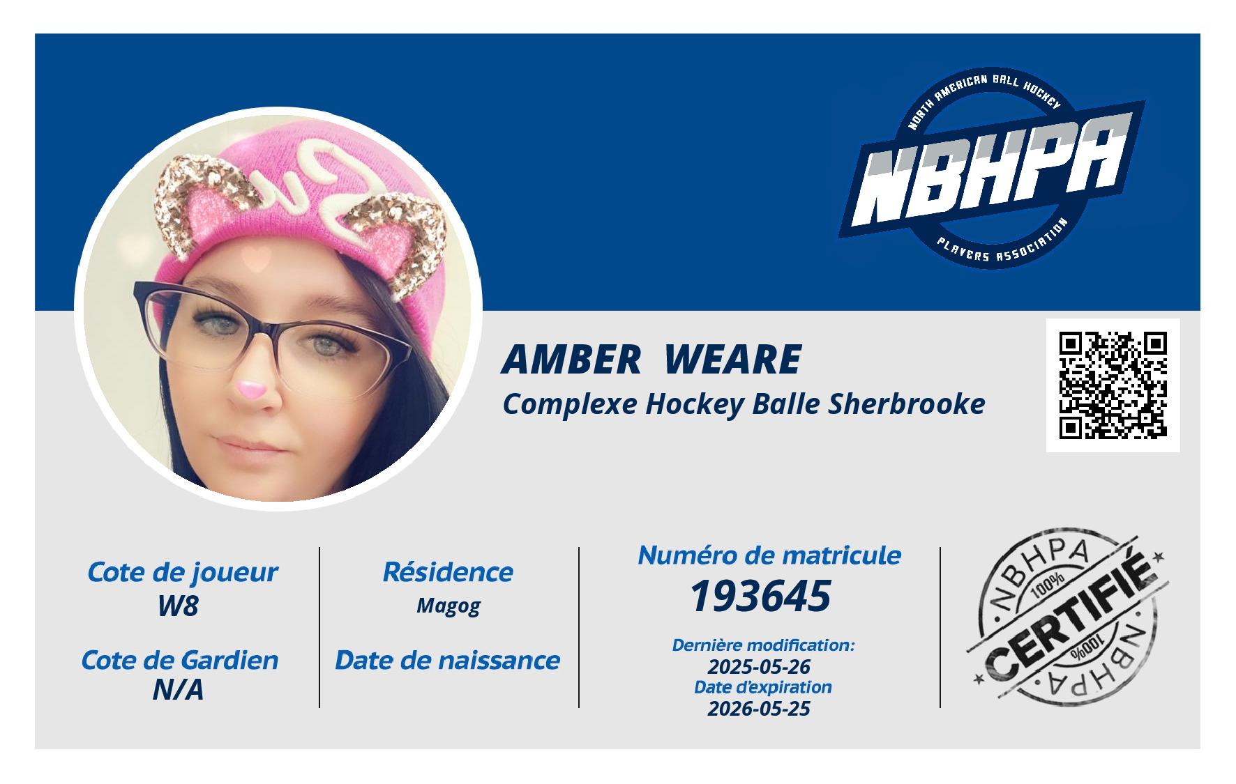 Amber  Weare