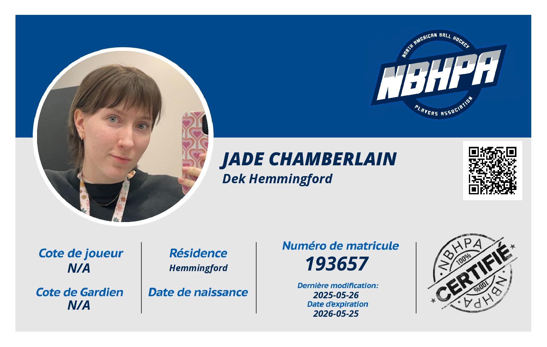 Jade Chamberlain