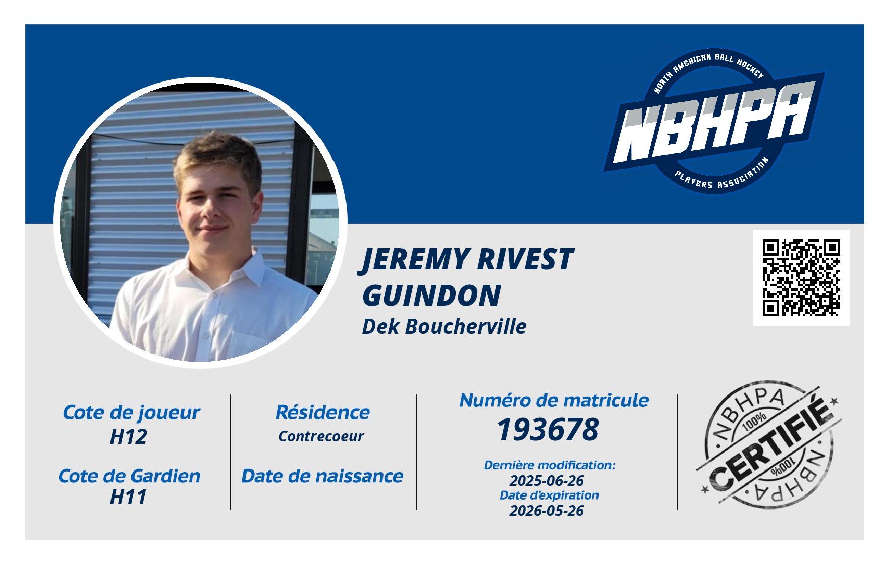 Jeremy Rivest guindon