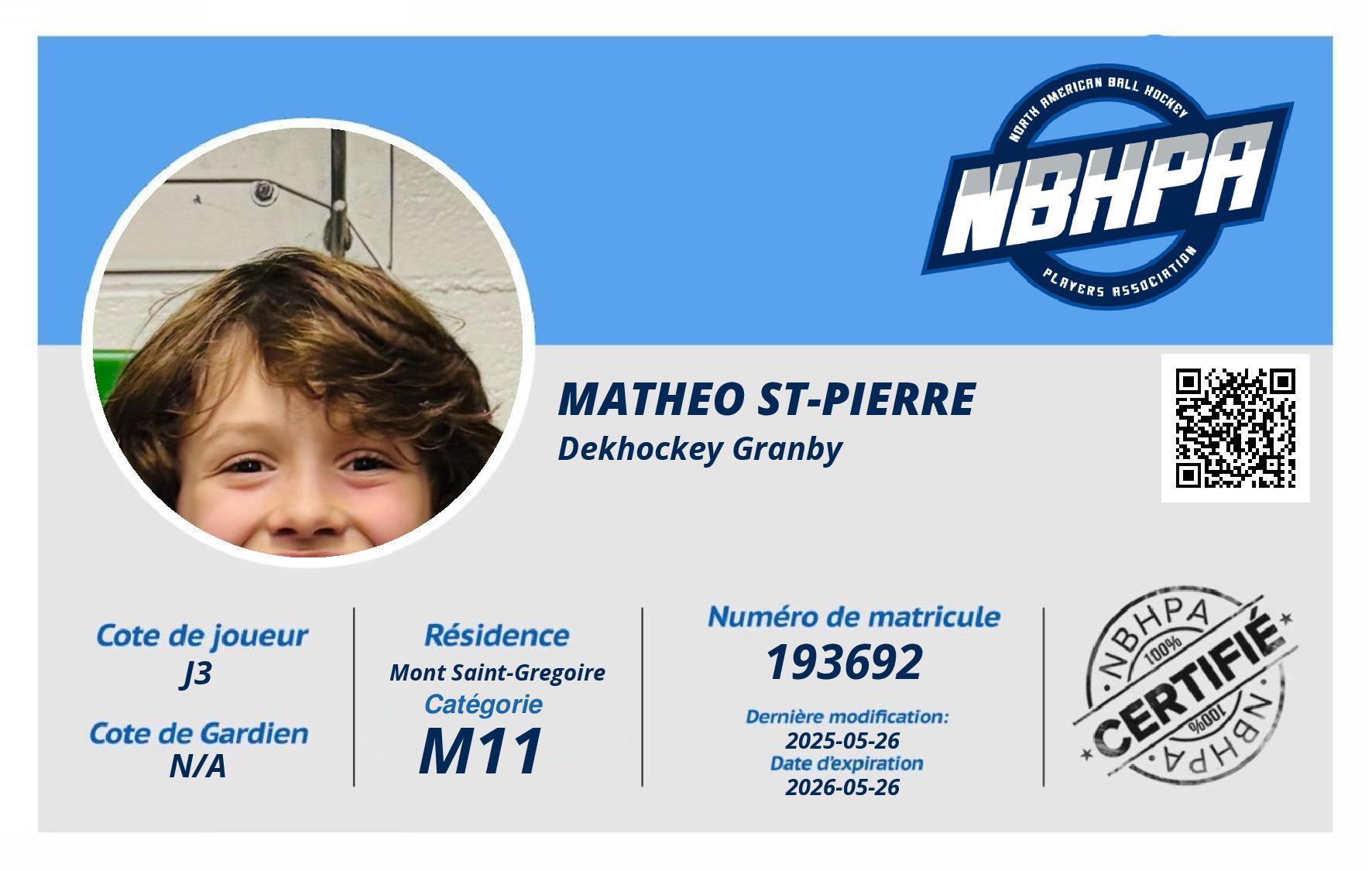 Matheo St-Pierre 