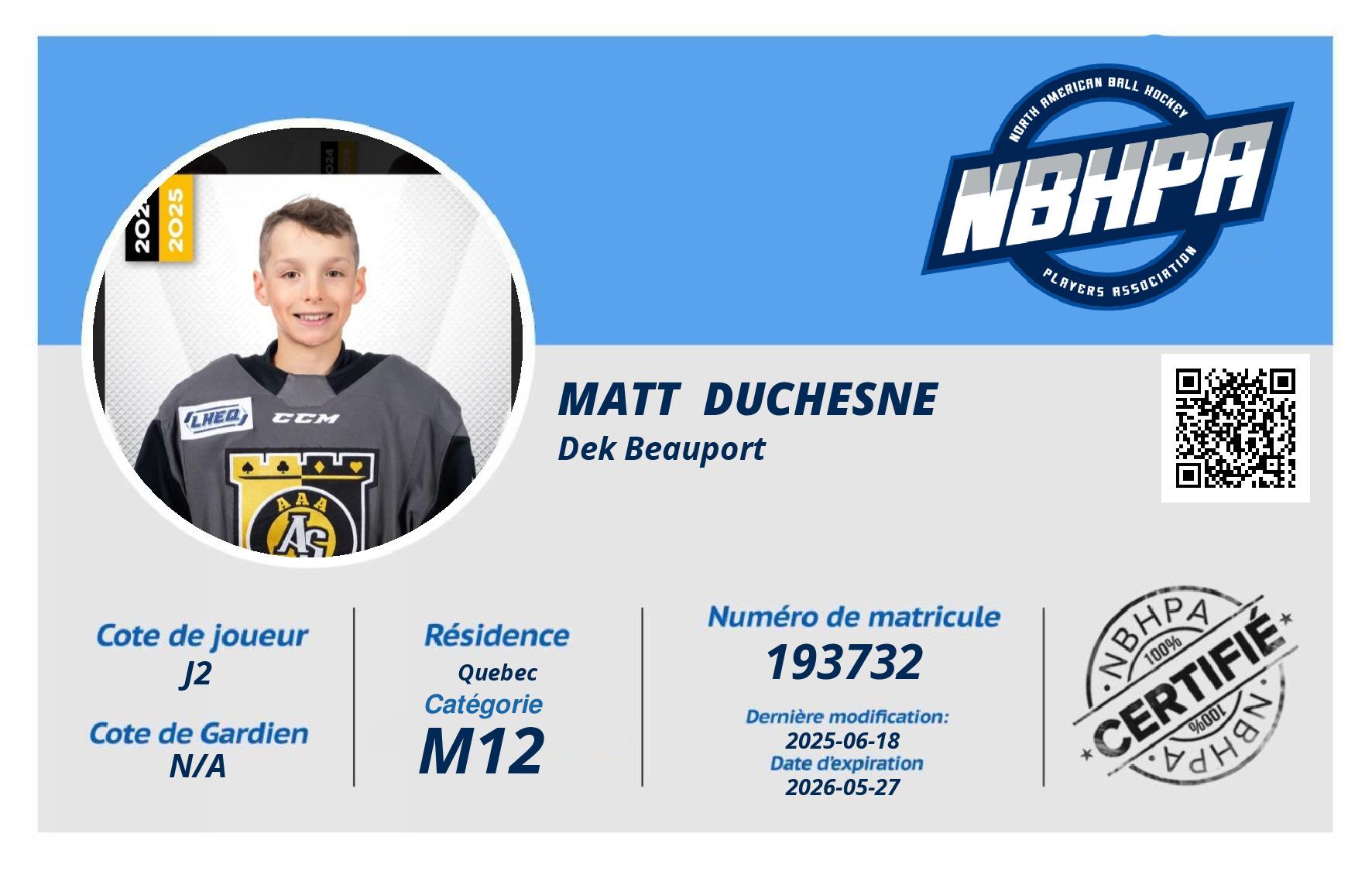 Matt  Duchesne