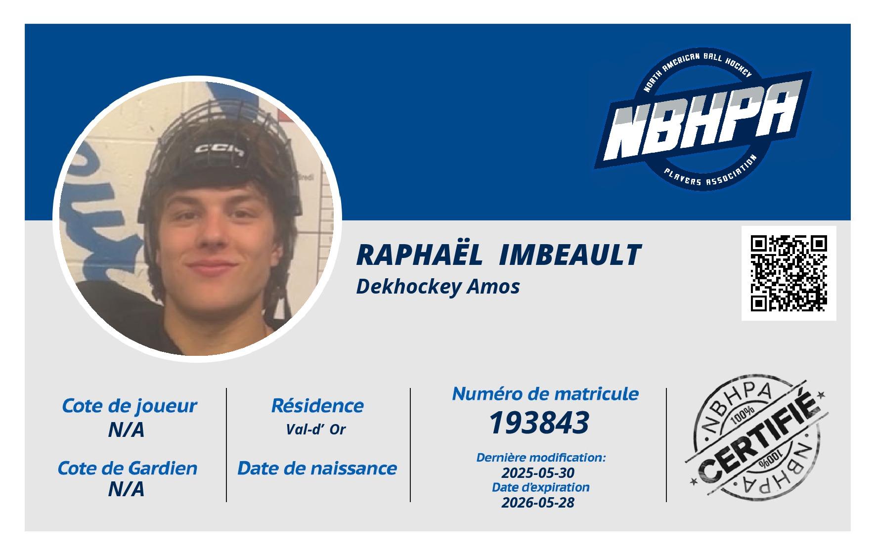 Raphaël  Imbeault