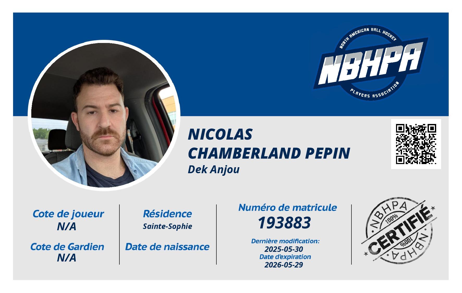 Nicolas Chamberland Pepin