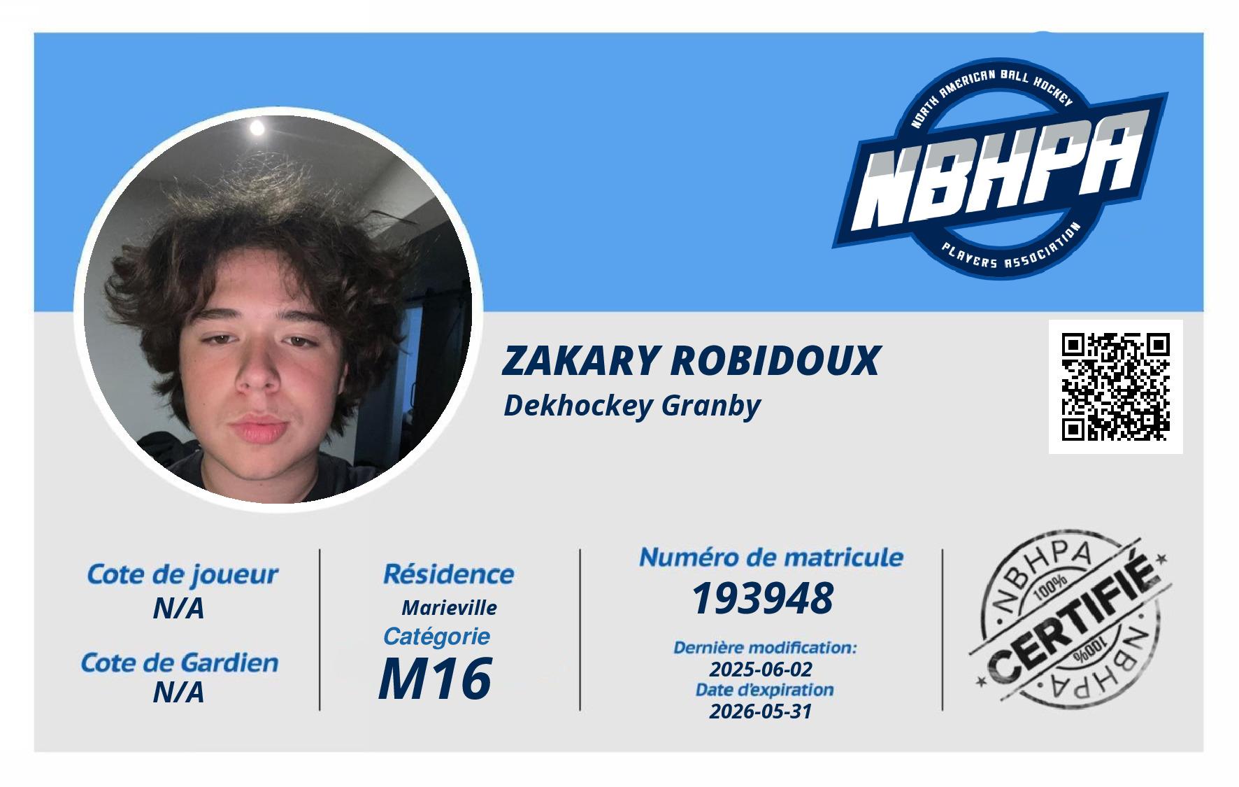 Zakary Robidoux