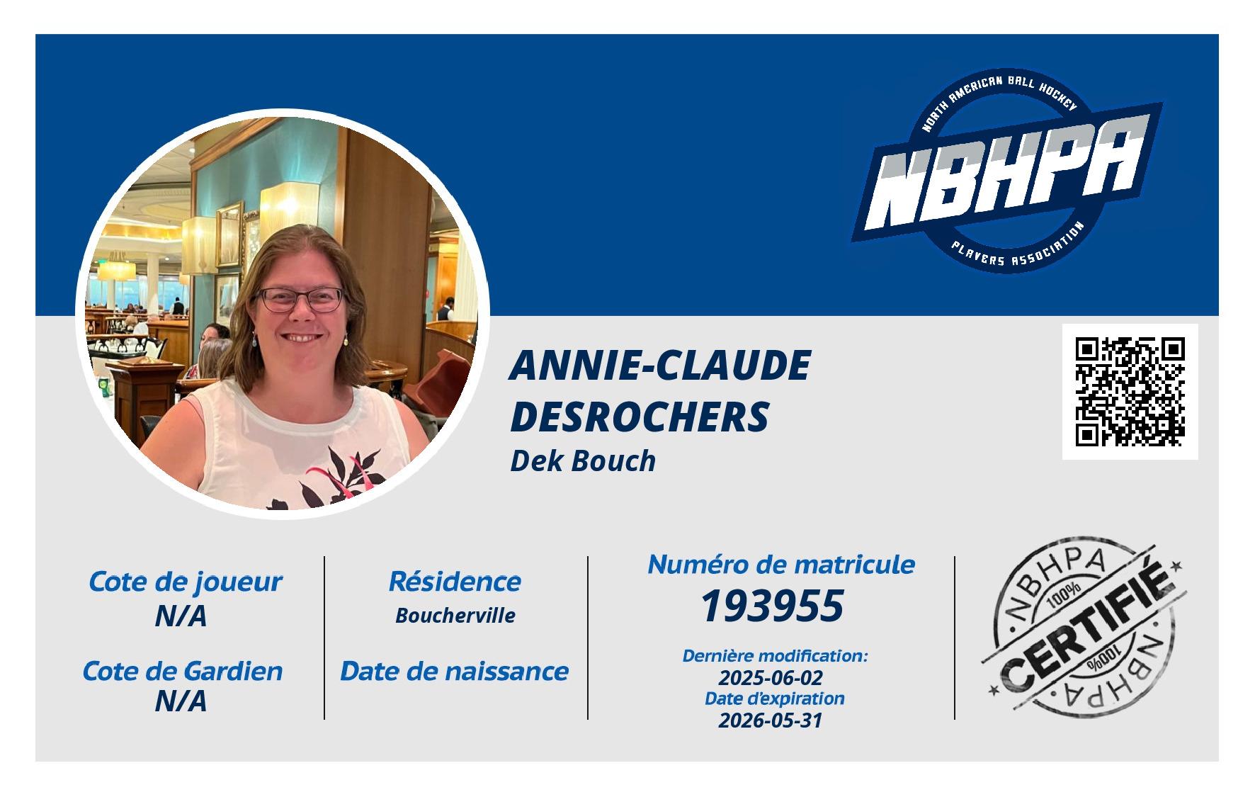 Annie-Claude Desrochers 