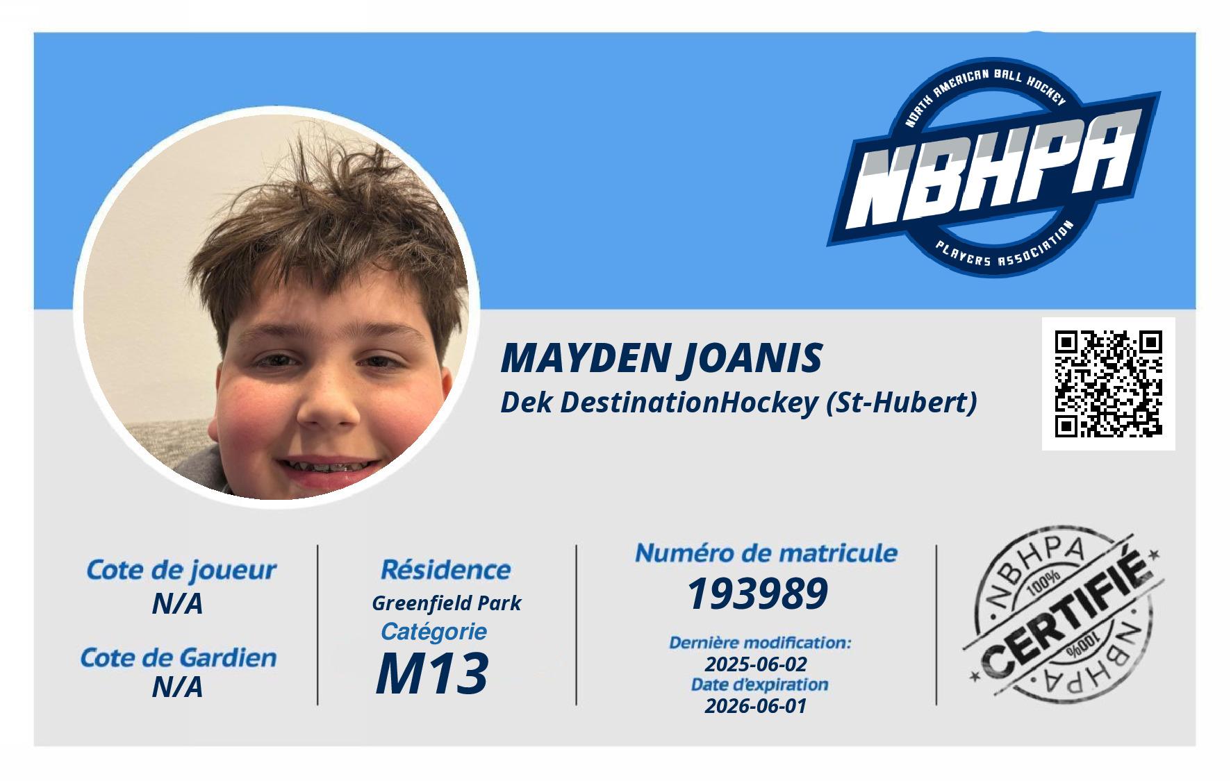 Mayden Joanis