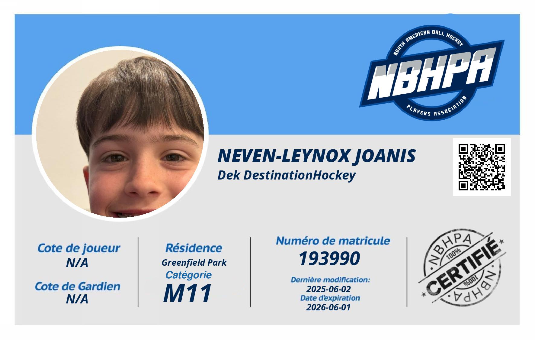 Neven-Leynox Joanis