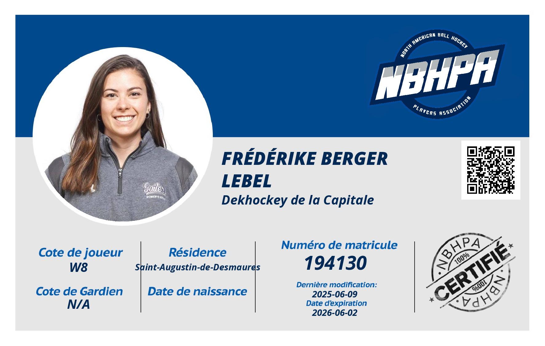 Frédérike Berger Lebel