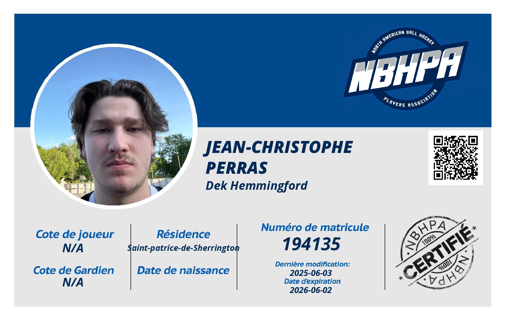 Jean-Christophe  Perras