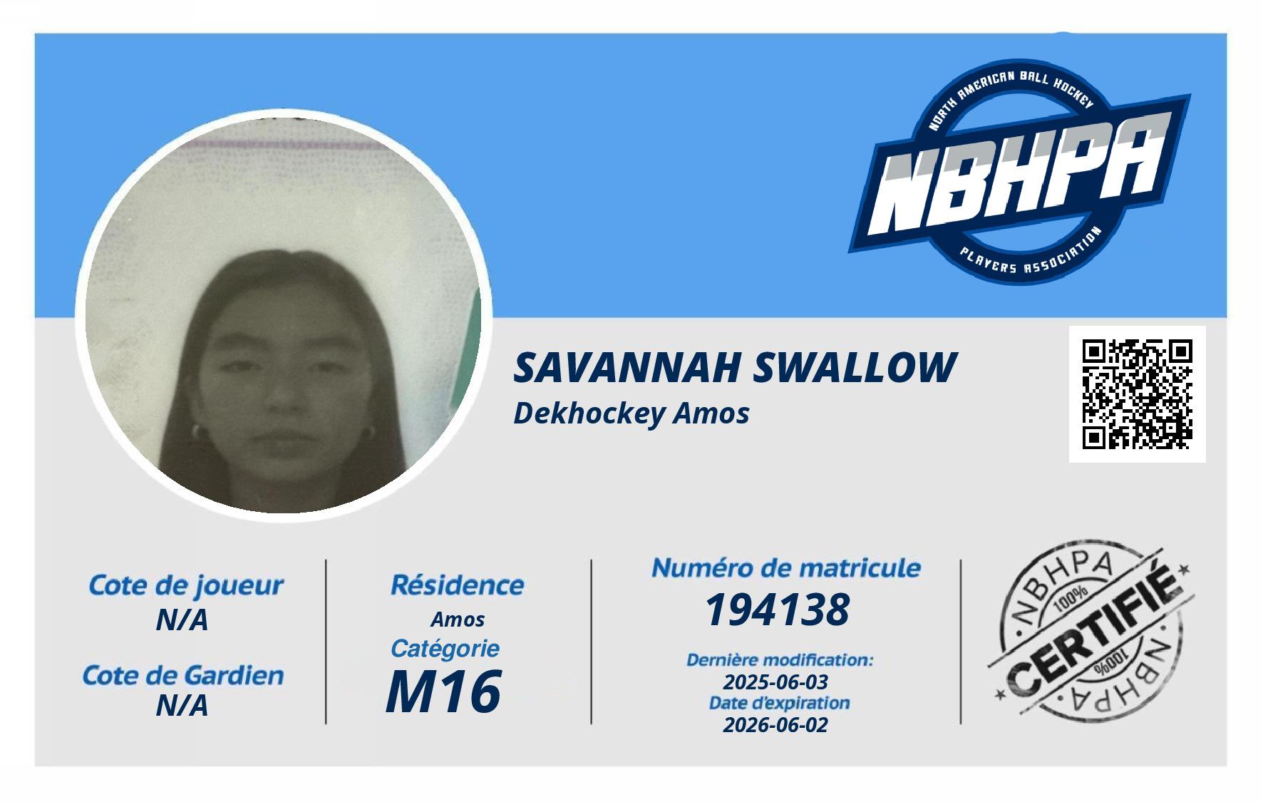 Savannah Swallow