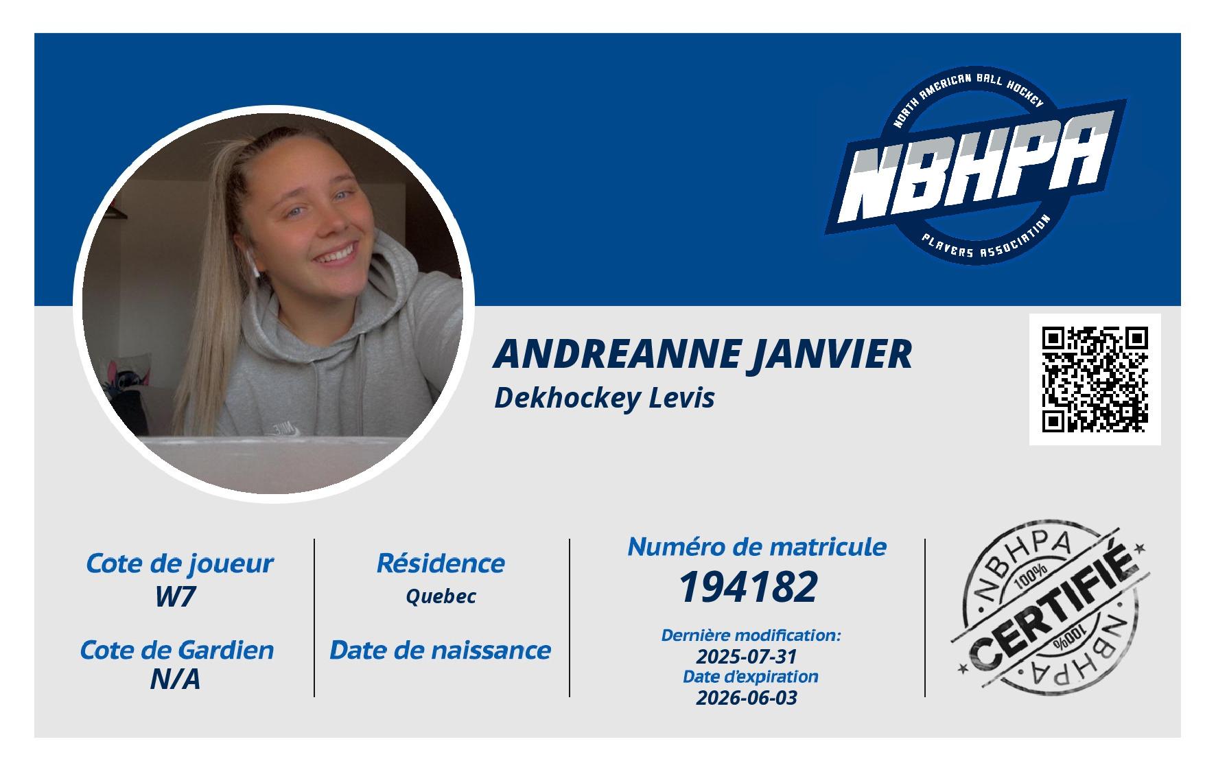 Andreanne Janvier