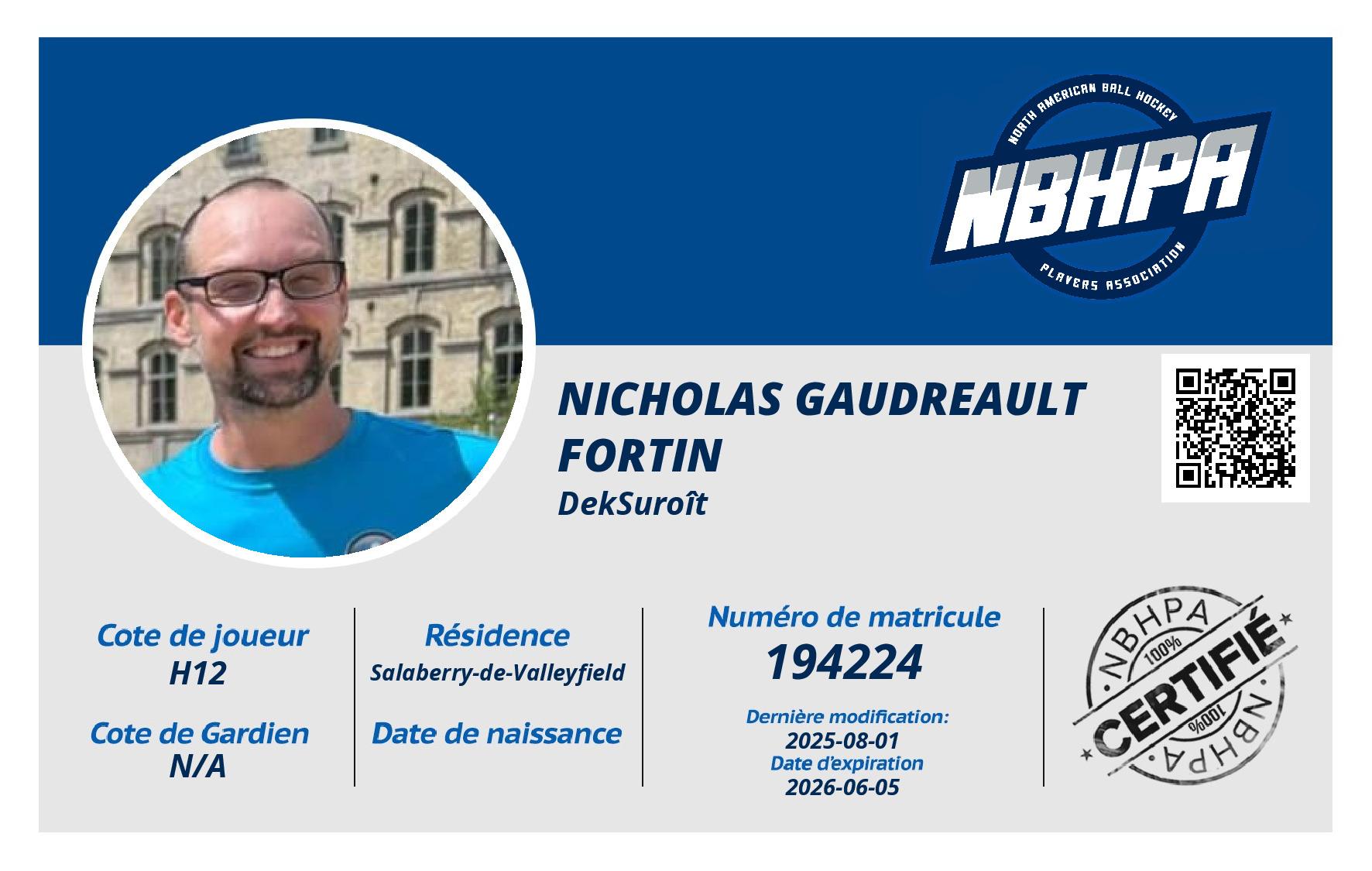 Nicholas Gaudreault Fortin