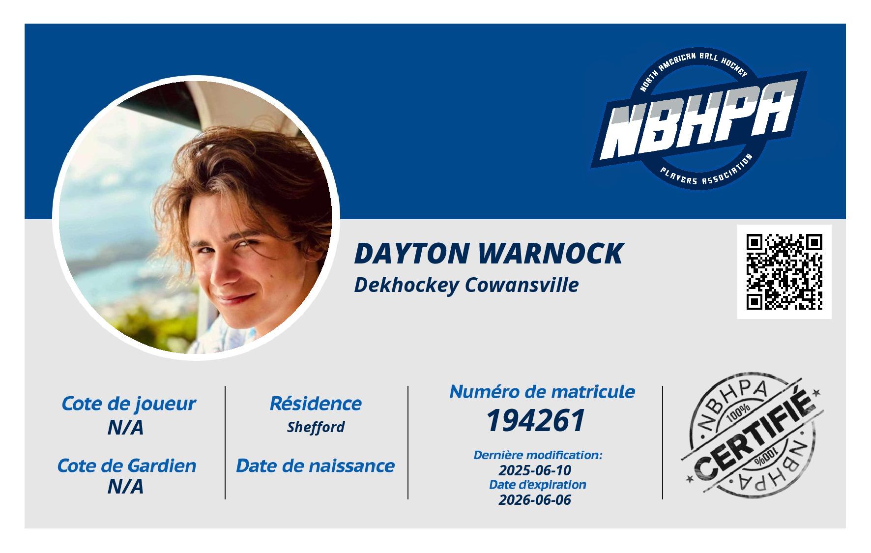 Dayton Warnock