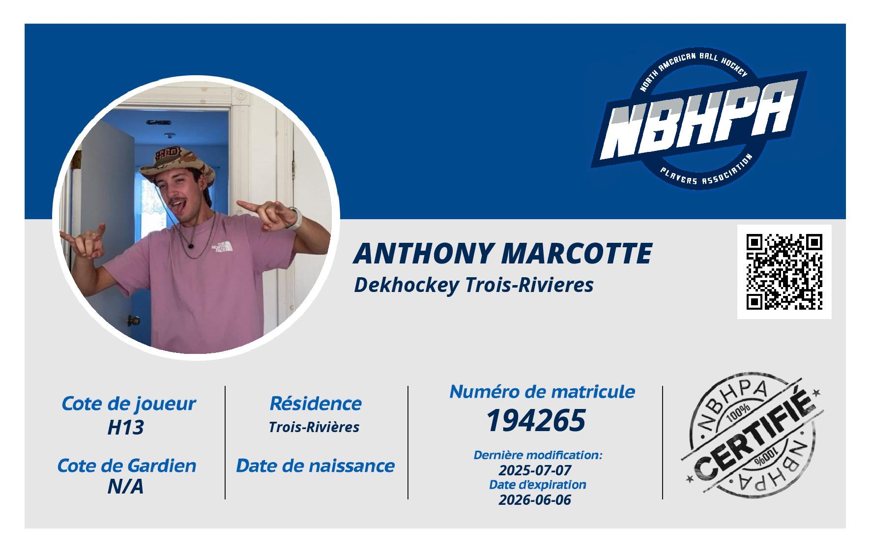 Anthony Marcotte