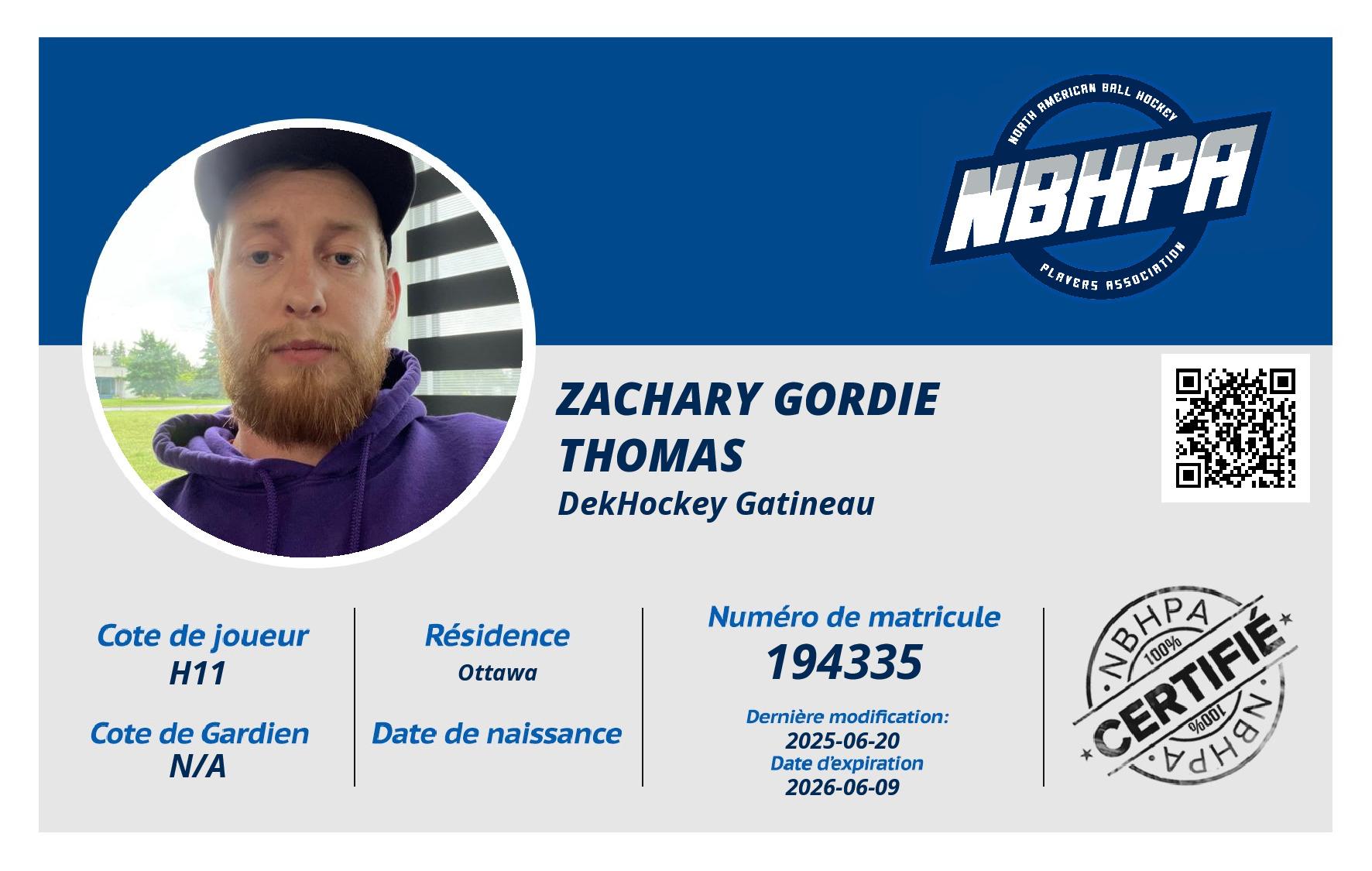 Zachary Gordie Thomas