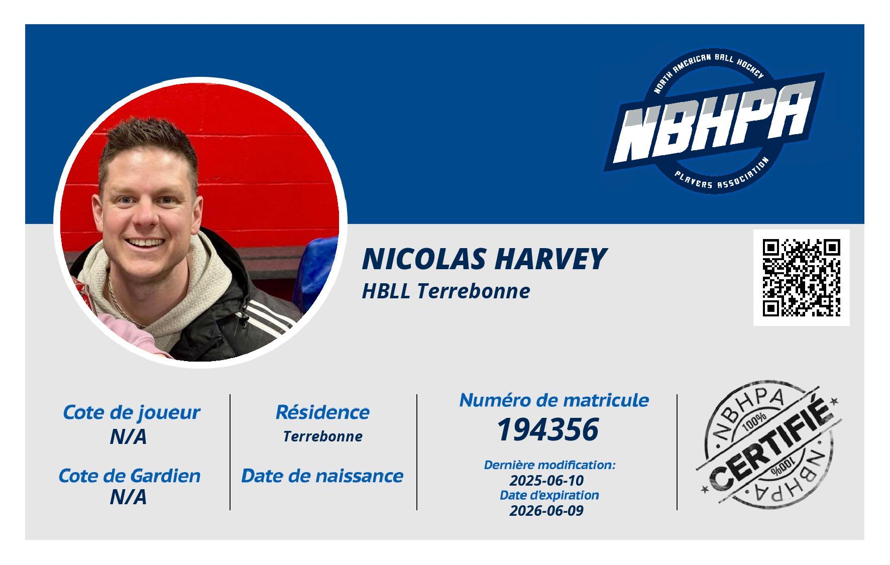 Nicolas Harvey