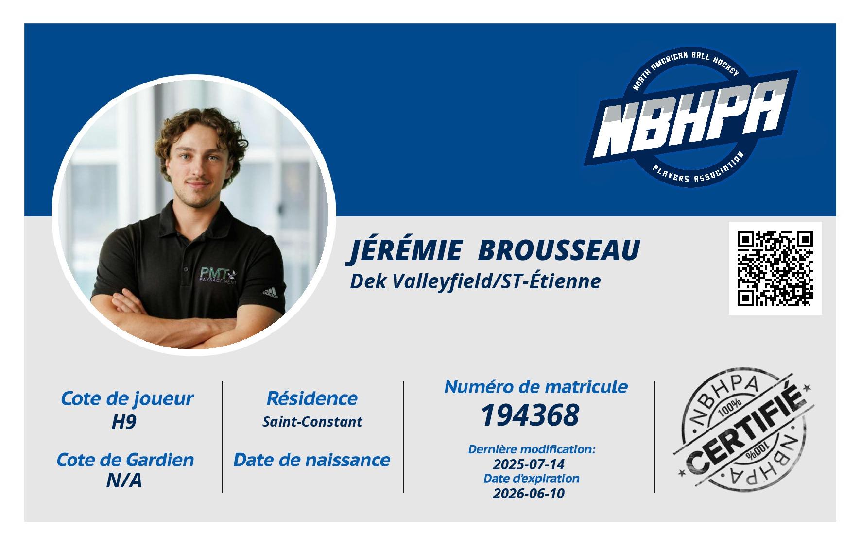 Jérémie  Brousseau