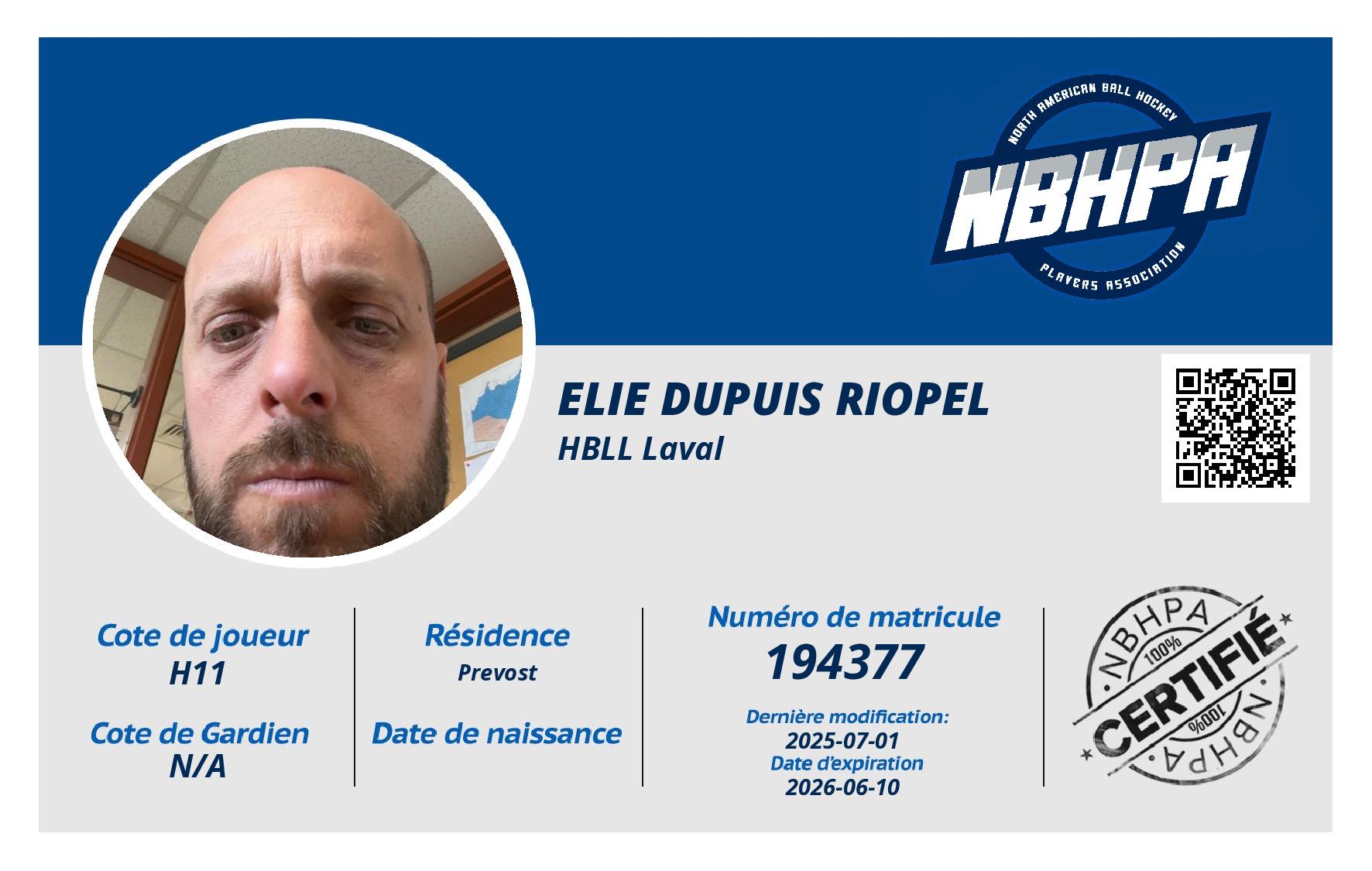 Elie Dupuis Riopel
