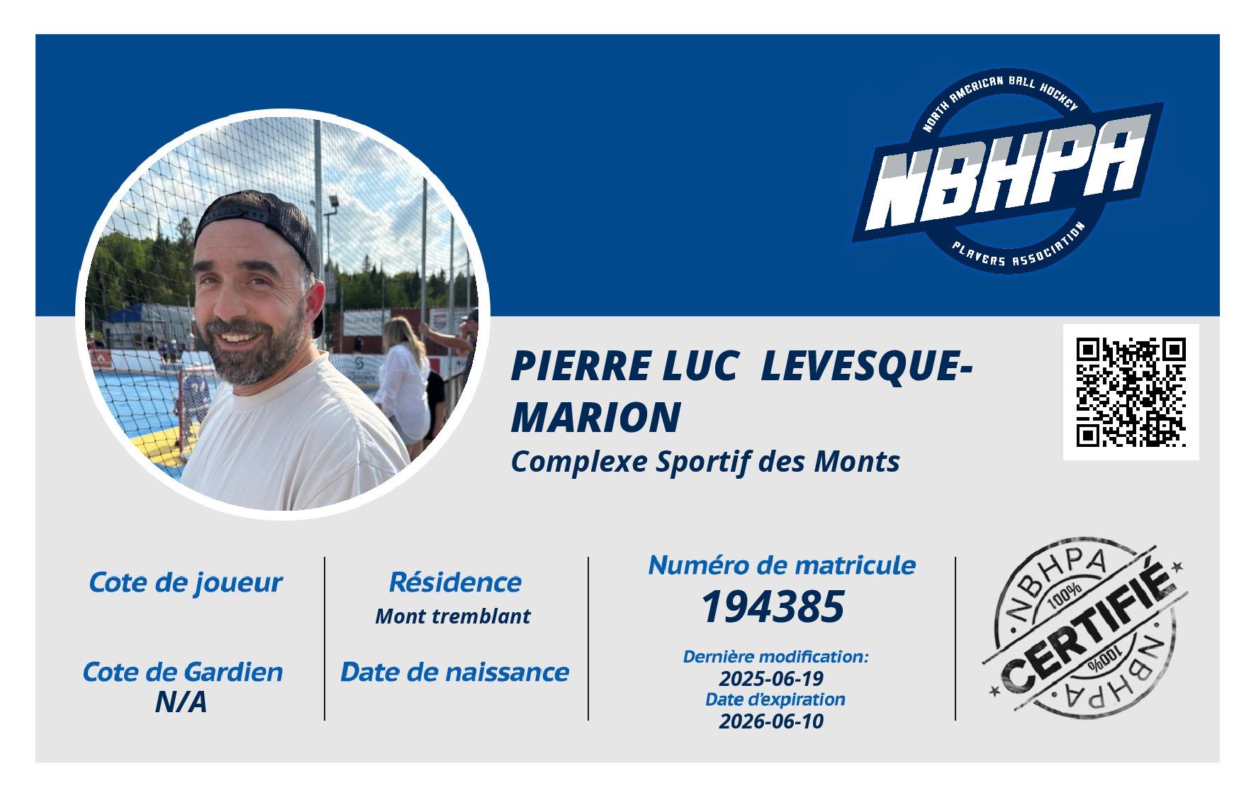 Pierre Luc  Levesque-marion