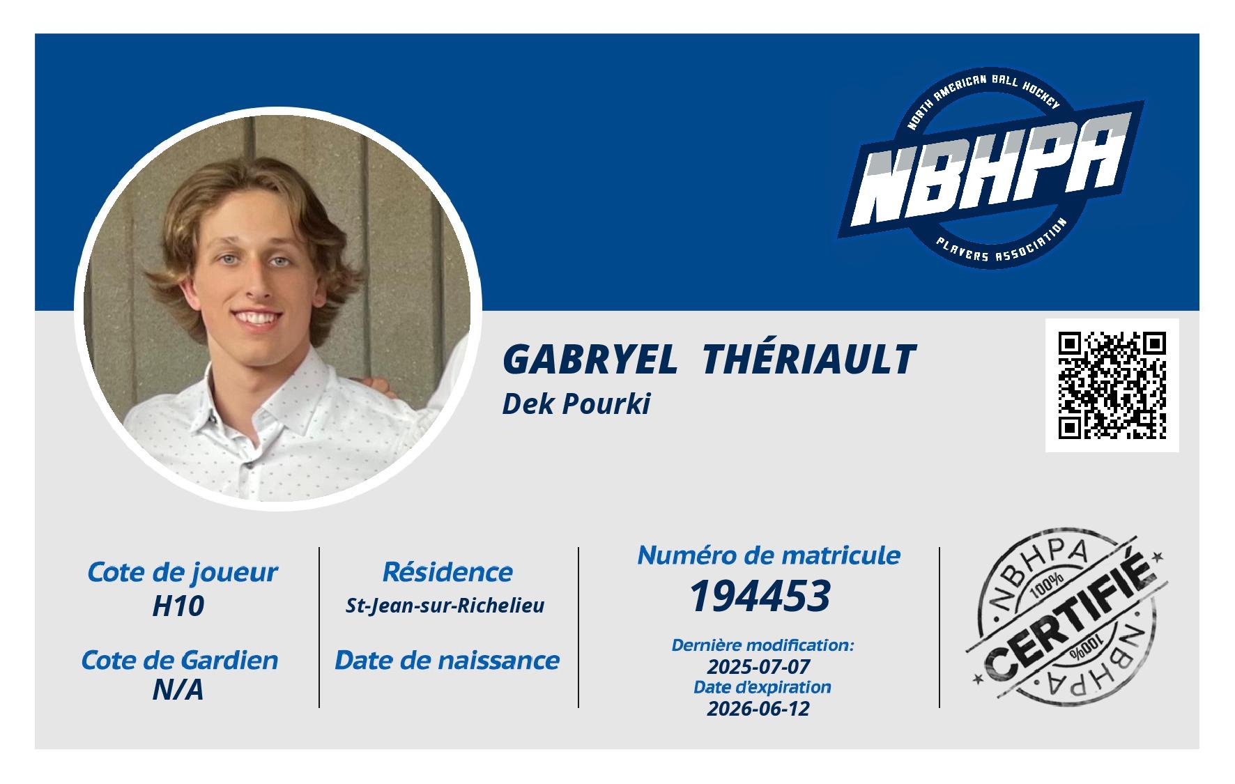 Gabryel  Thériault 