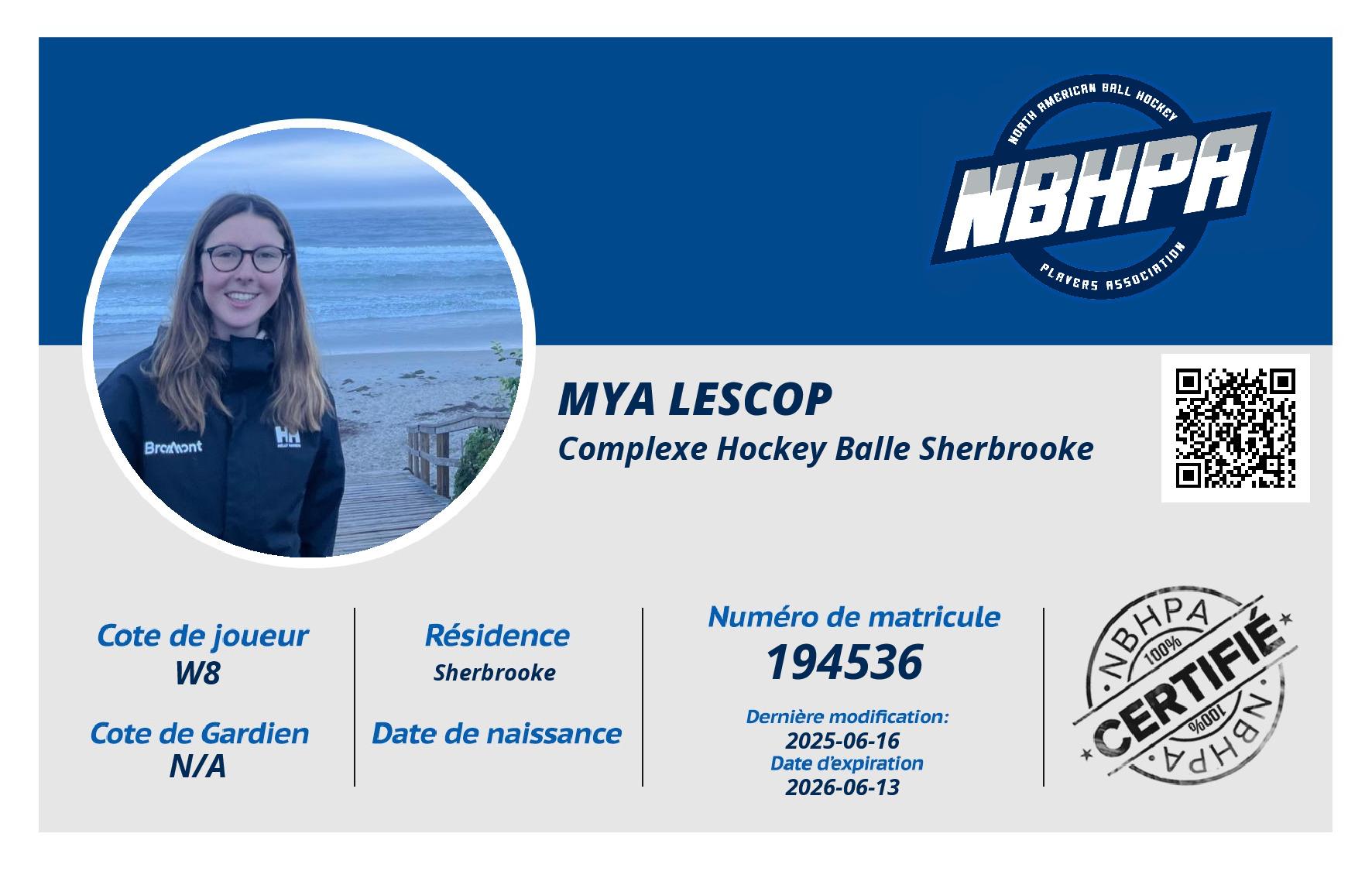 Mya Lescop 