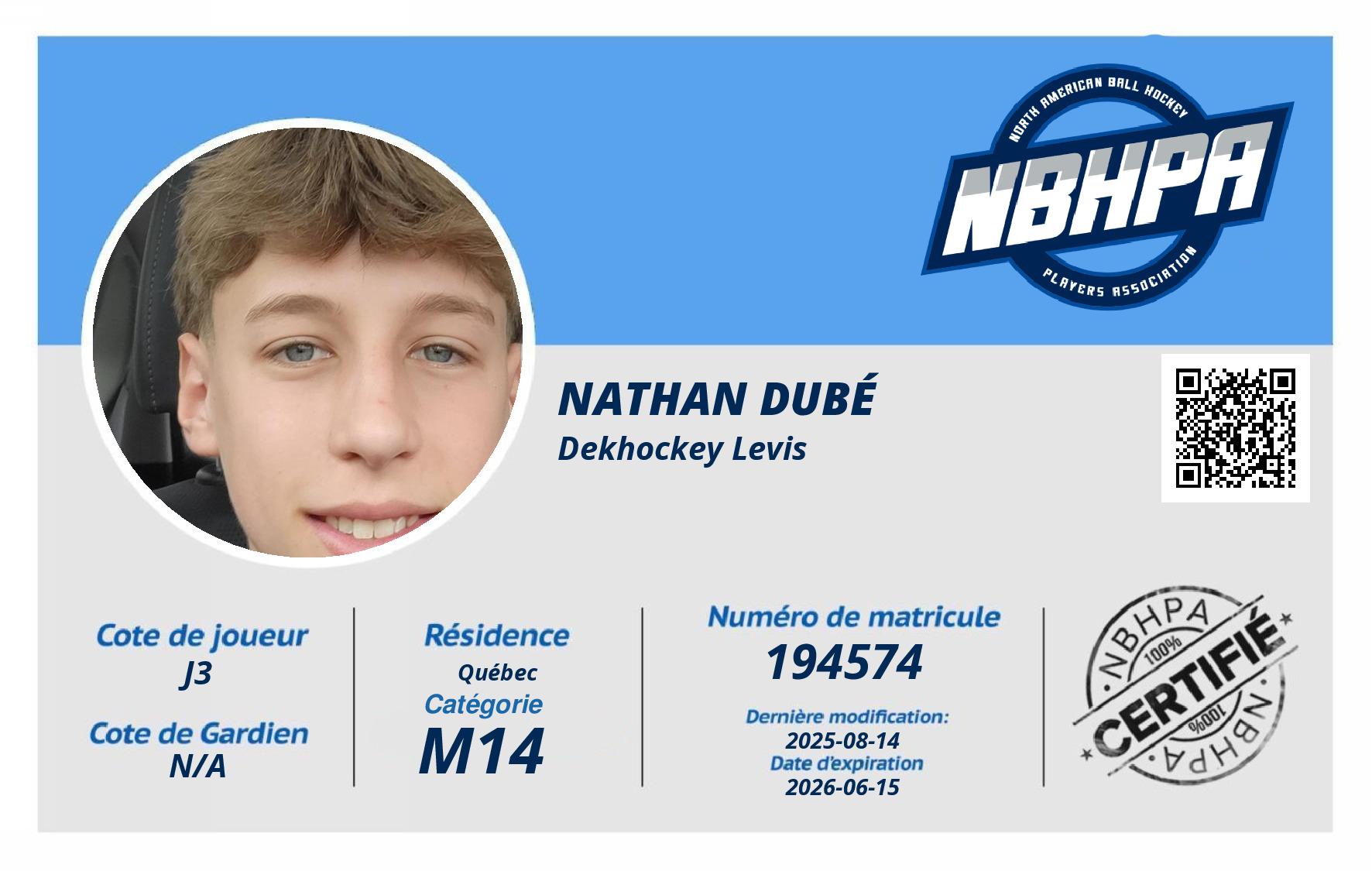 Nathan Dubé 