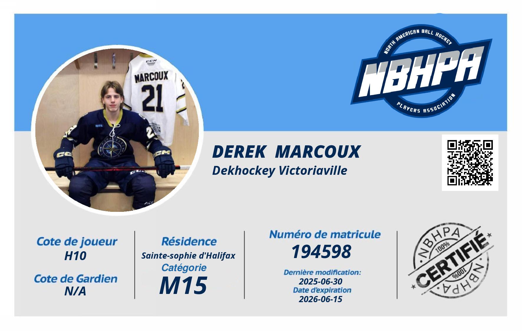 Derek  Marcoux 