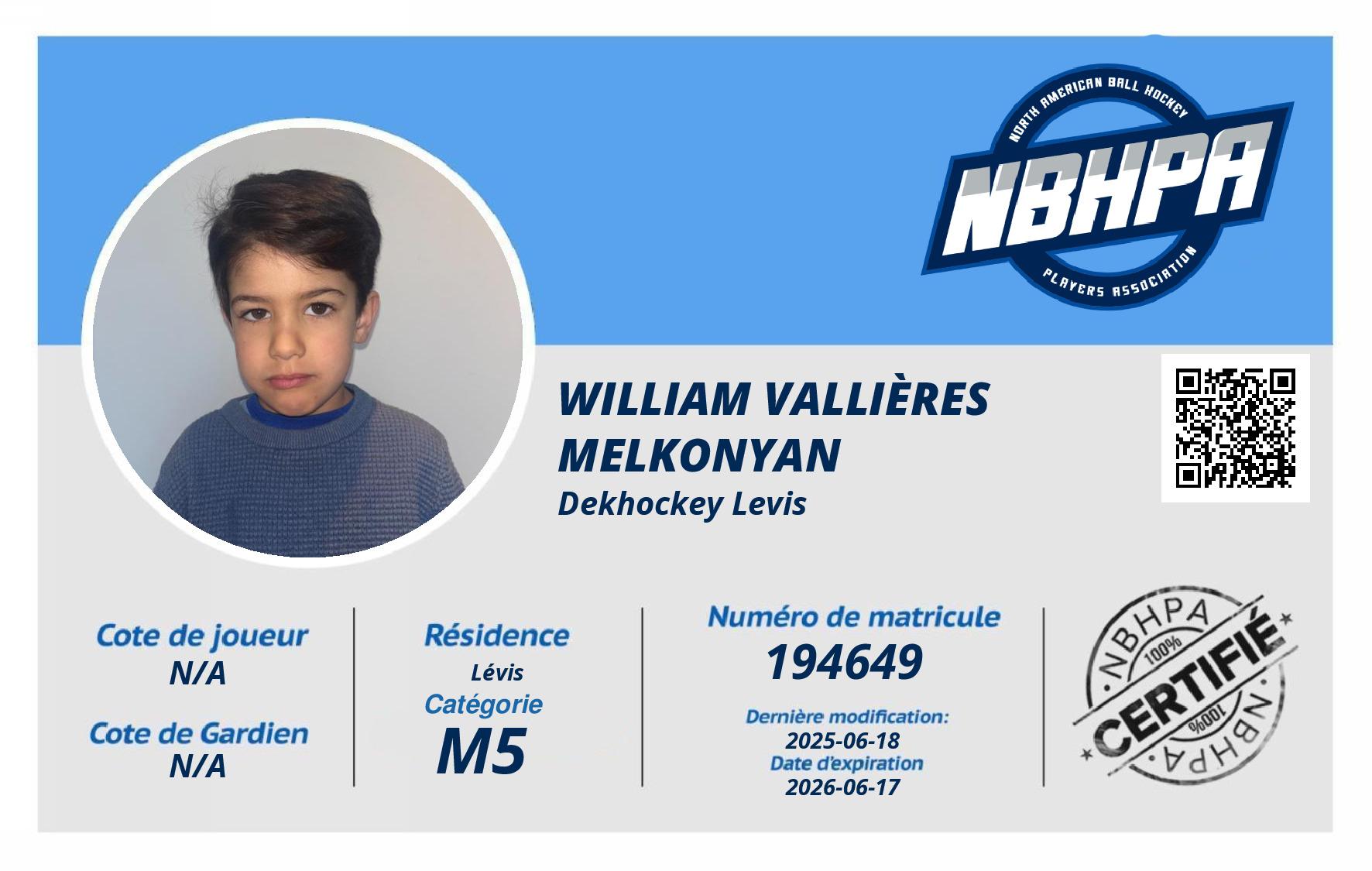 William Vallières Melkonyan