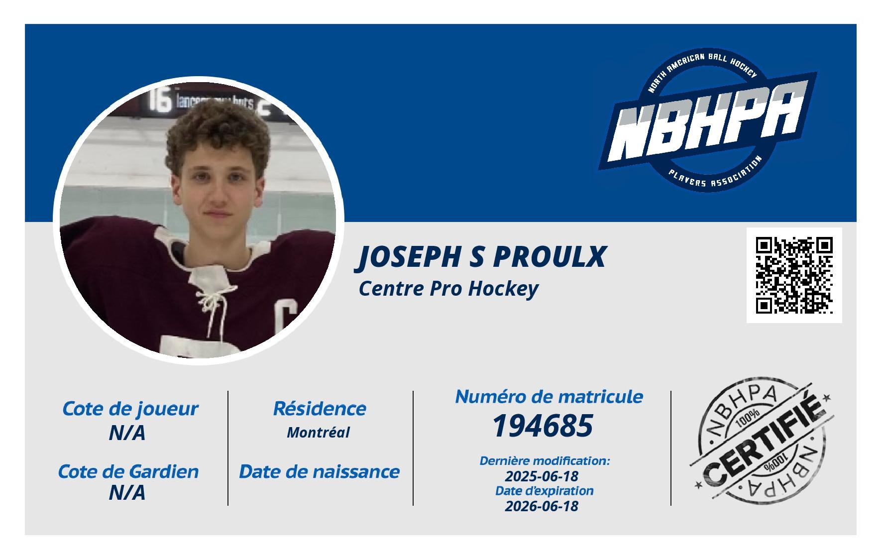 Joseph S Proulx 