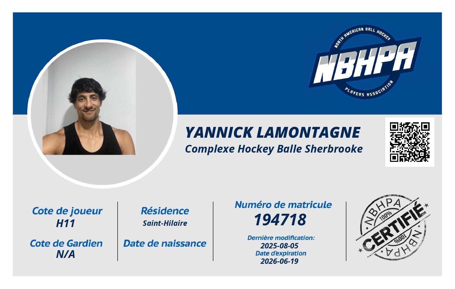 Yannick Lamontagne
