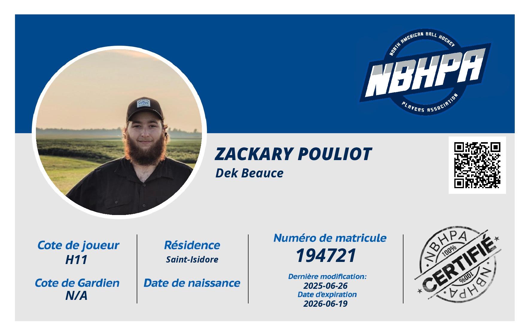 Zackary Pouliot