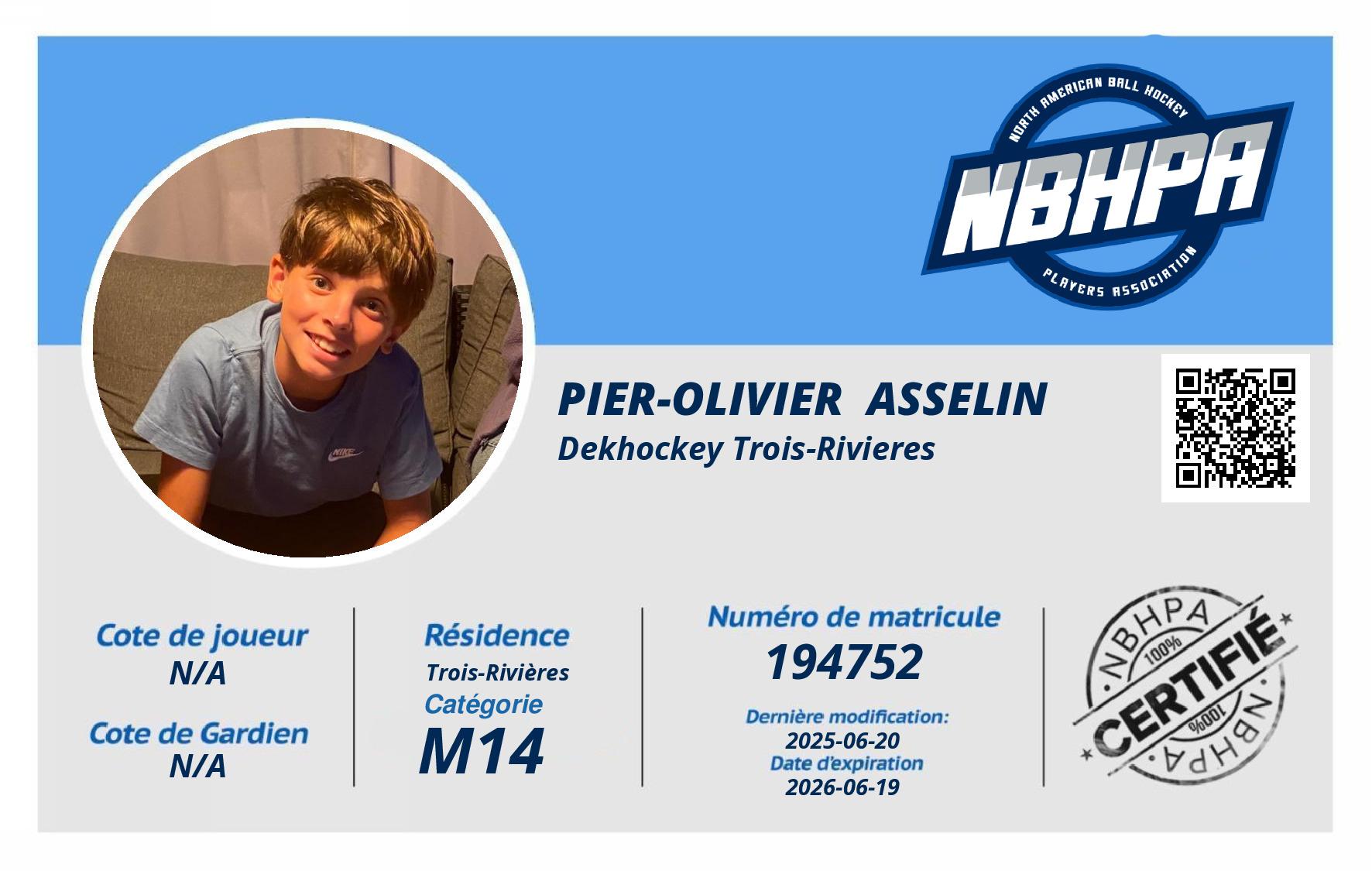 Pier-Olivier  Asselin