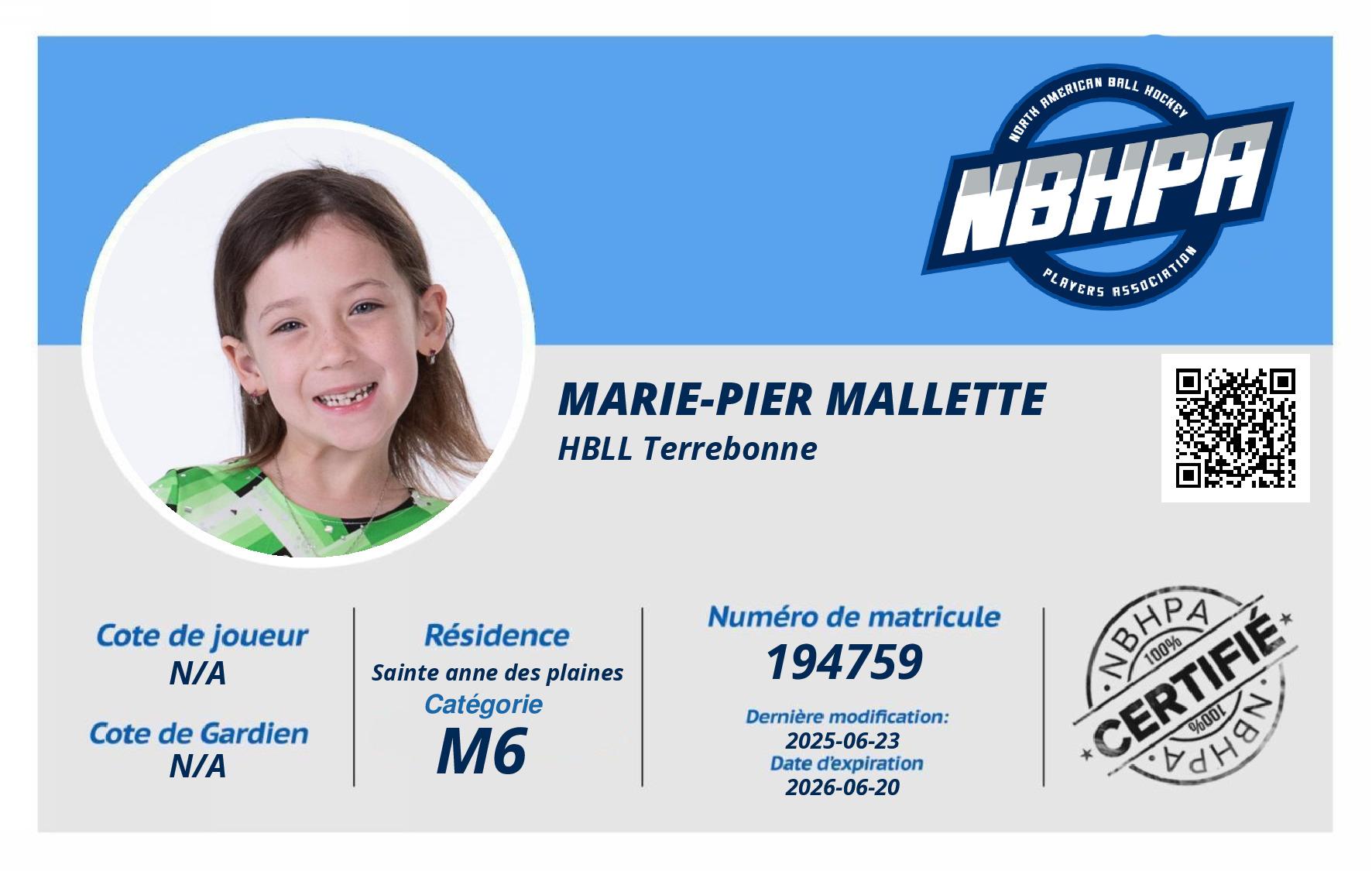 Marie-Pier Mallette