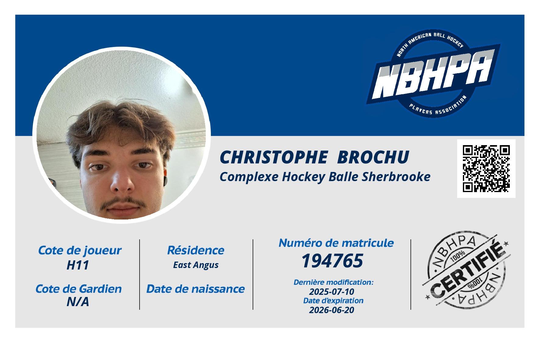 Christophe  Brochu