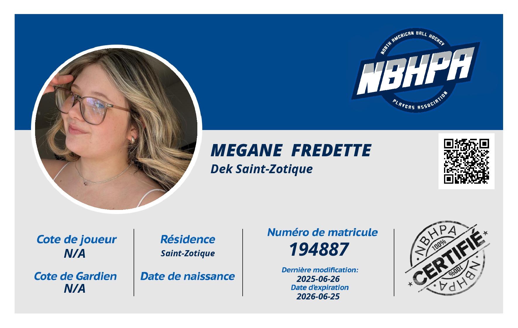 Megane  Fredette