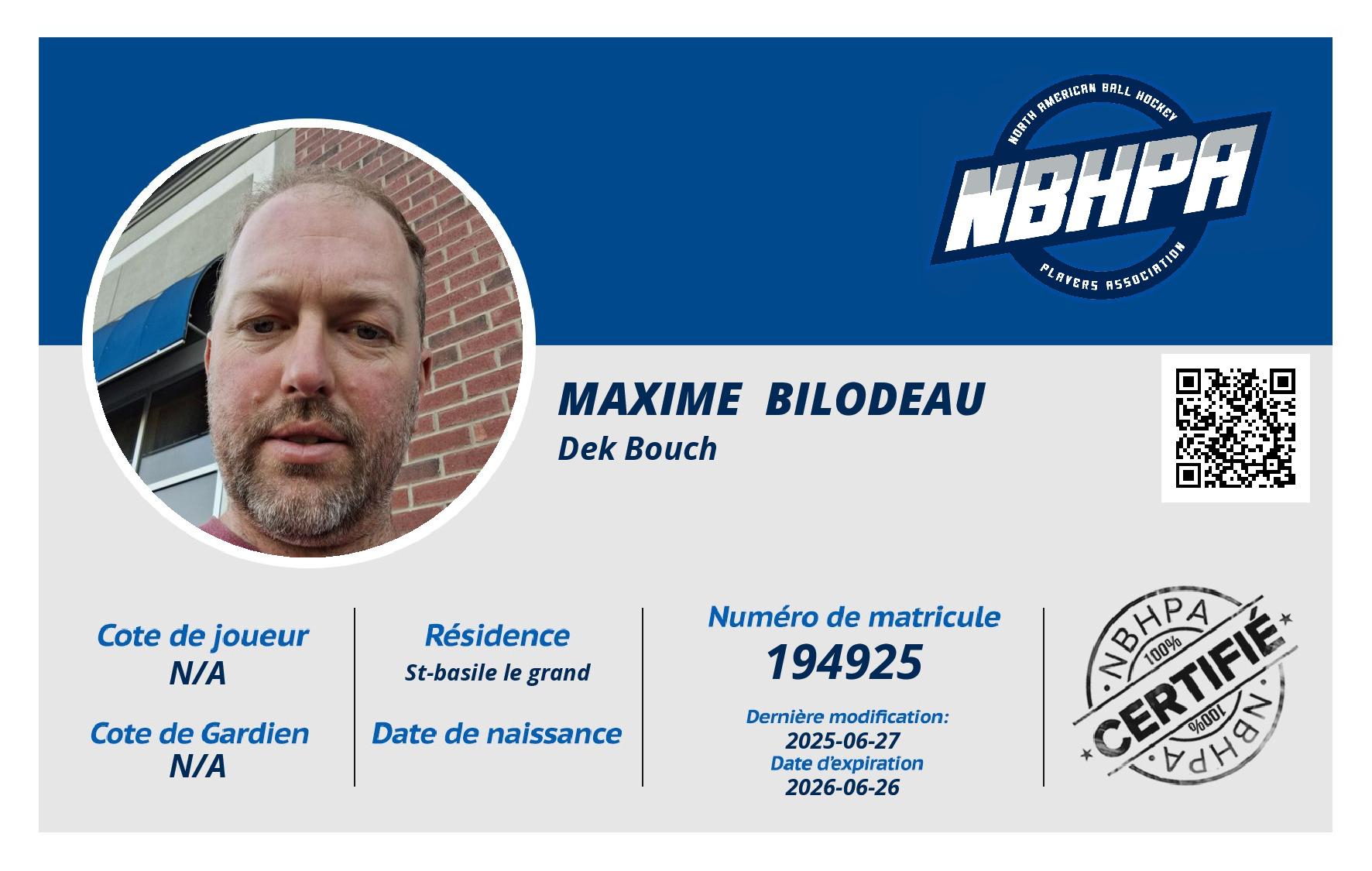 Maxime  Bilodeau