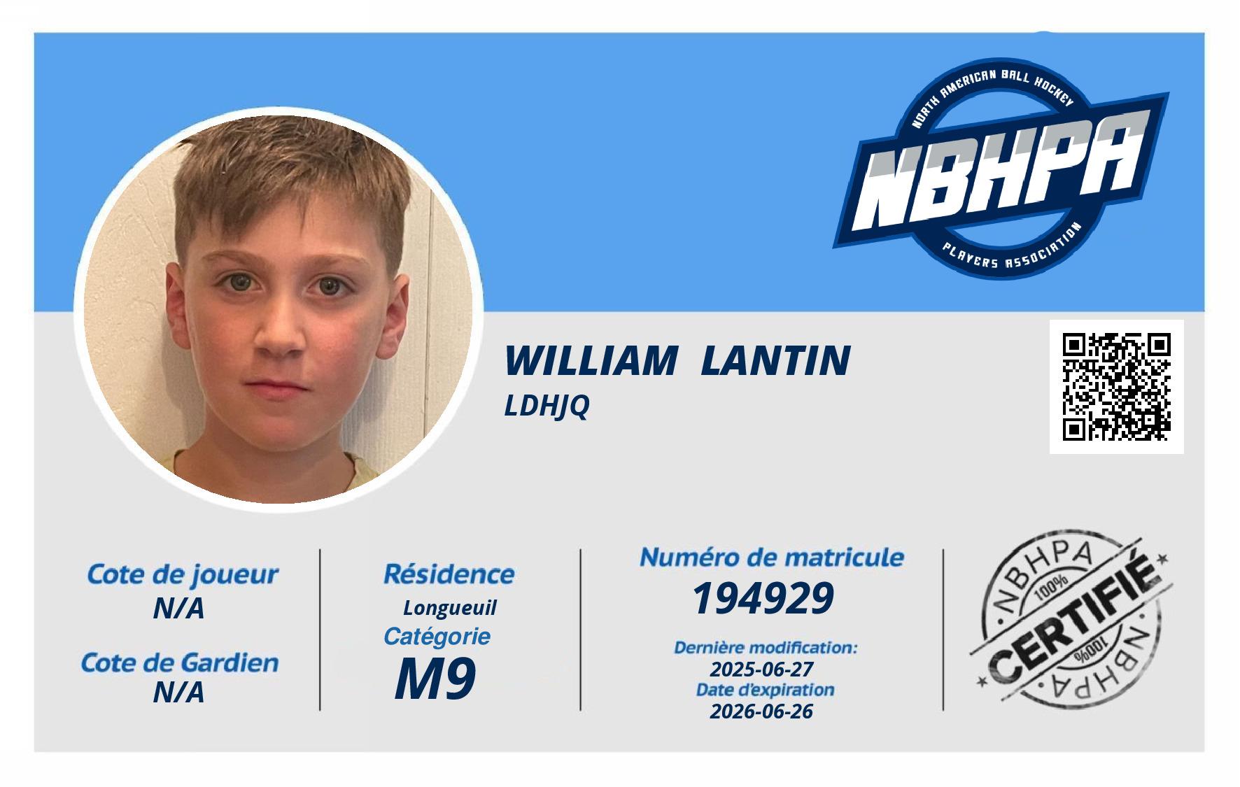 William  Lantin