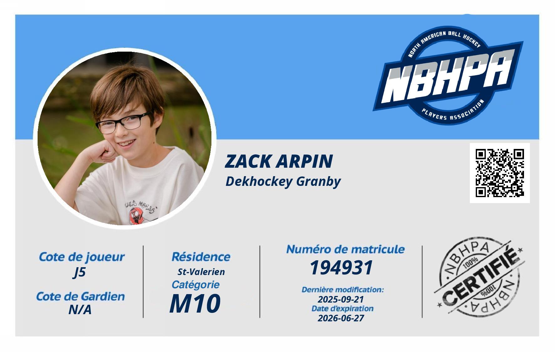 Zack Arpin